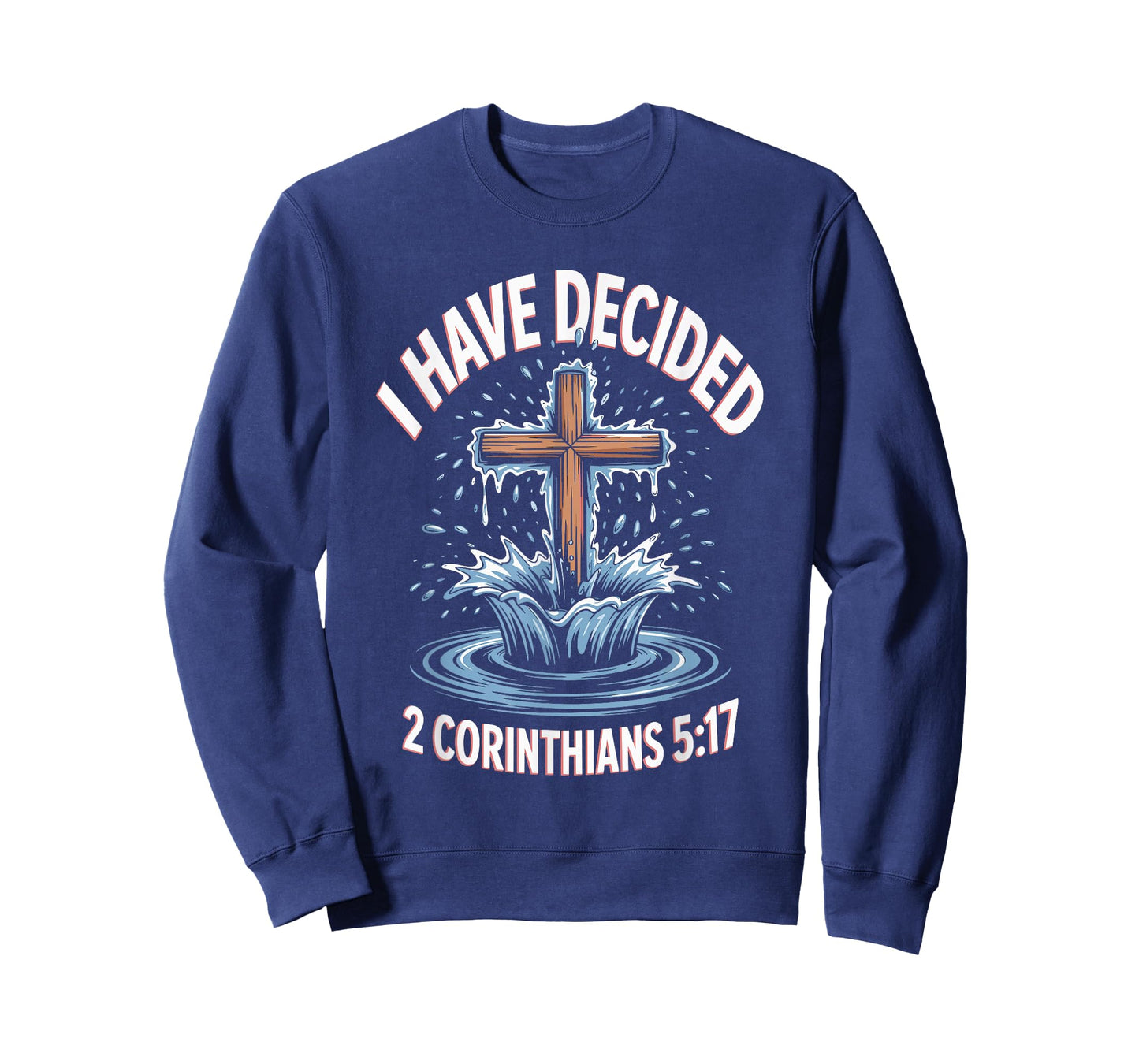 Decided Jesus Water Baptism Christian Baptized T-Shirt