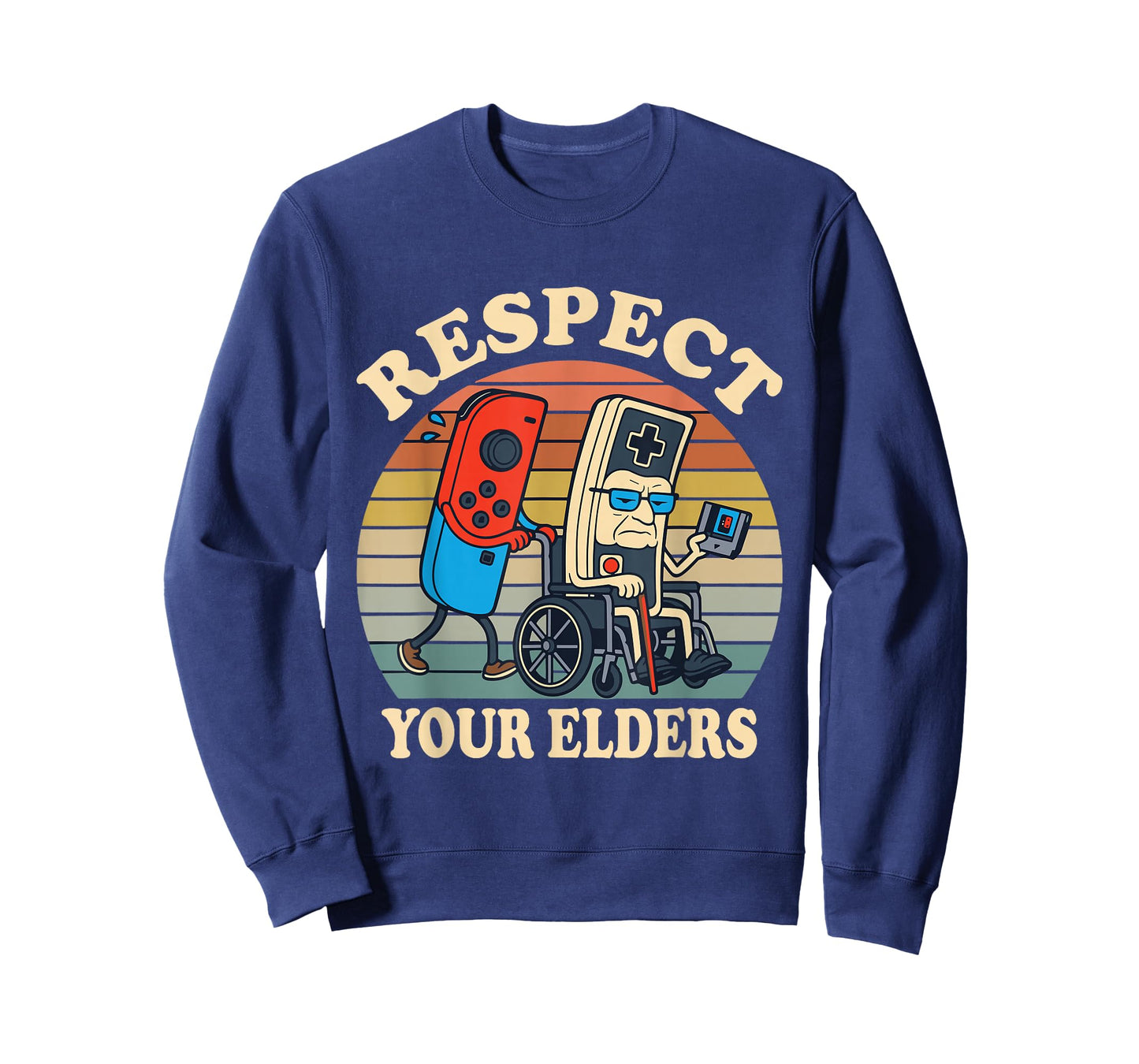 Respect Your Elders Retro Gaming Funny Controller 80s T-Shirt