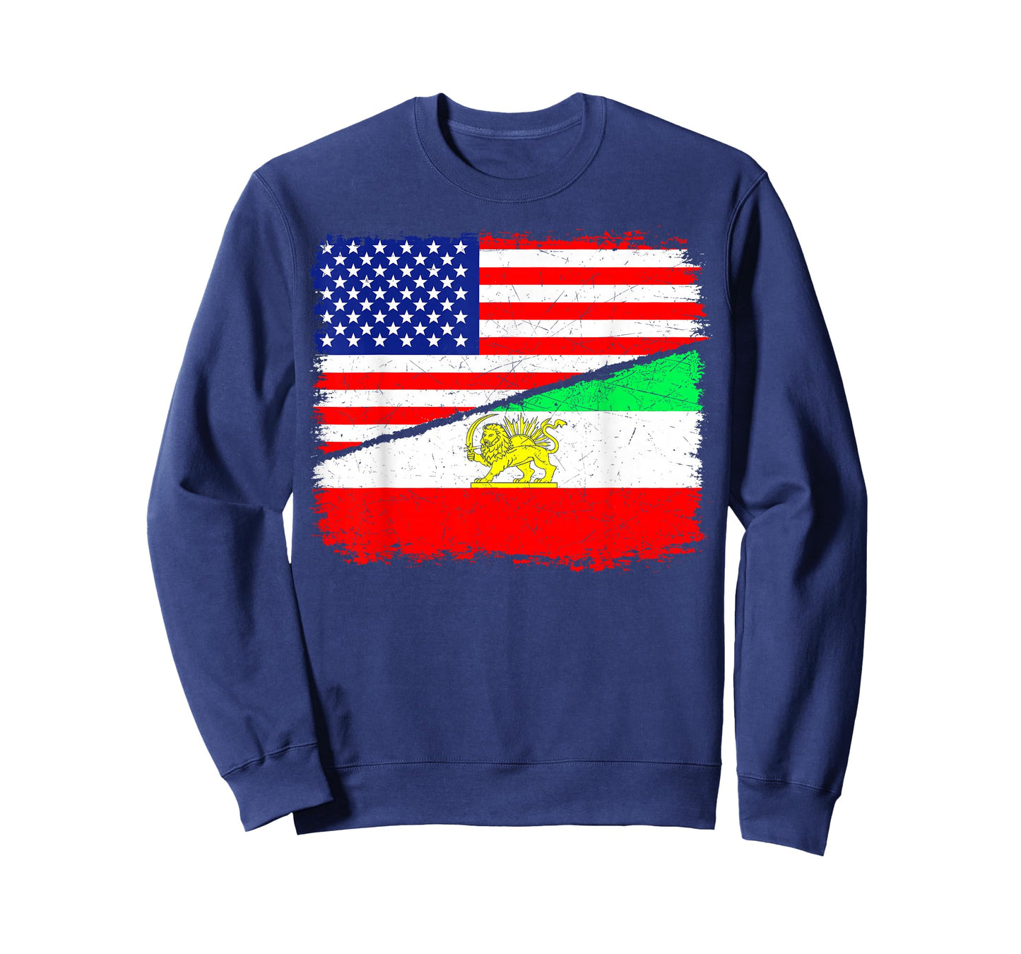 Persian American Flag USA Persia Roots Heritage T-Shirt