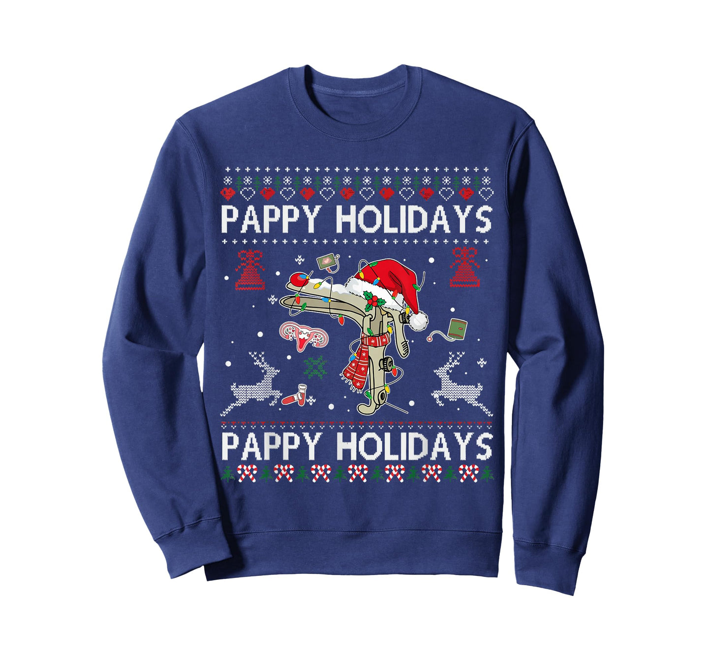 Pappy Holiday Reindeer Speculum Nurse Gynecologist Christmas T-Shirt