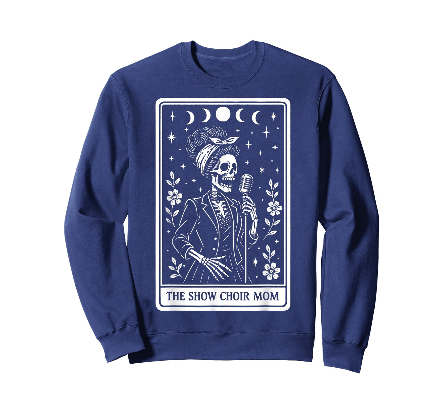 The Show Choir Mom Mama Chorister Singing Skeleton Tarot T-Shirt
