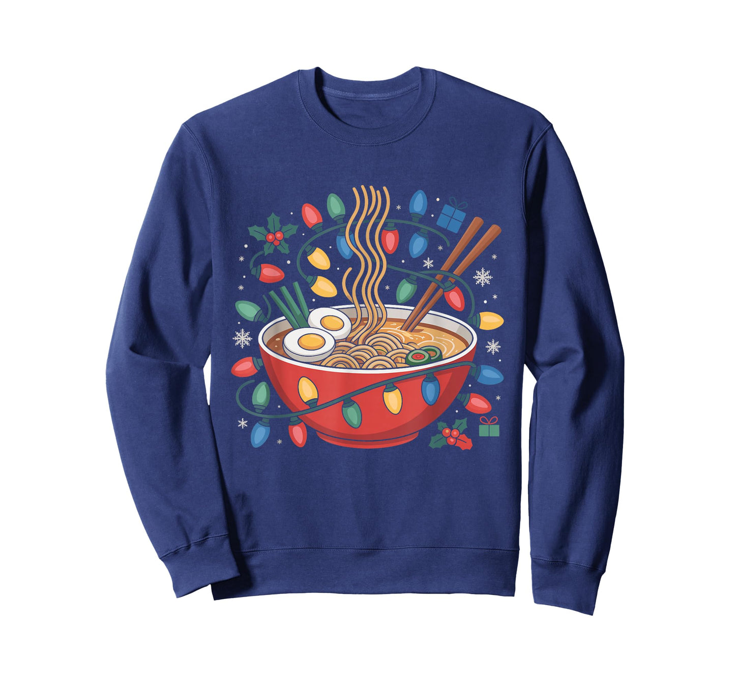 Kawaii Ramen Noodles Christmas Pajamas Xmas Pajamas Holiday T-Shirt