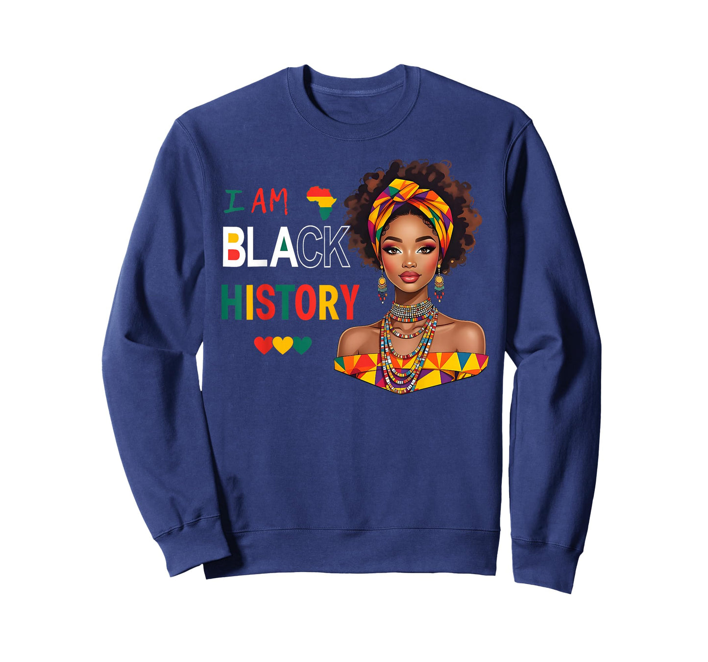Love Black Woman African Melanin Queen I Am Black History T-Shirt