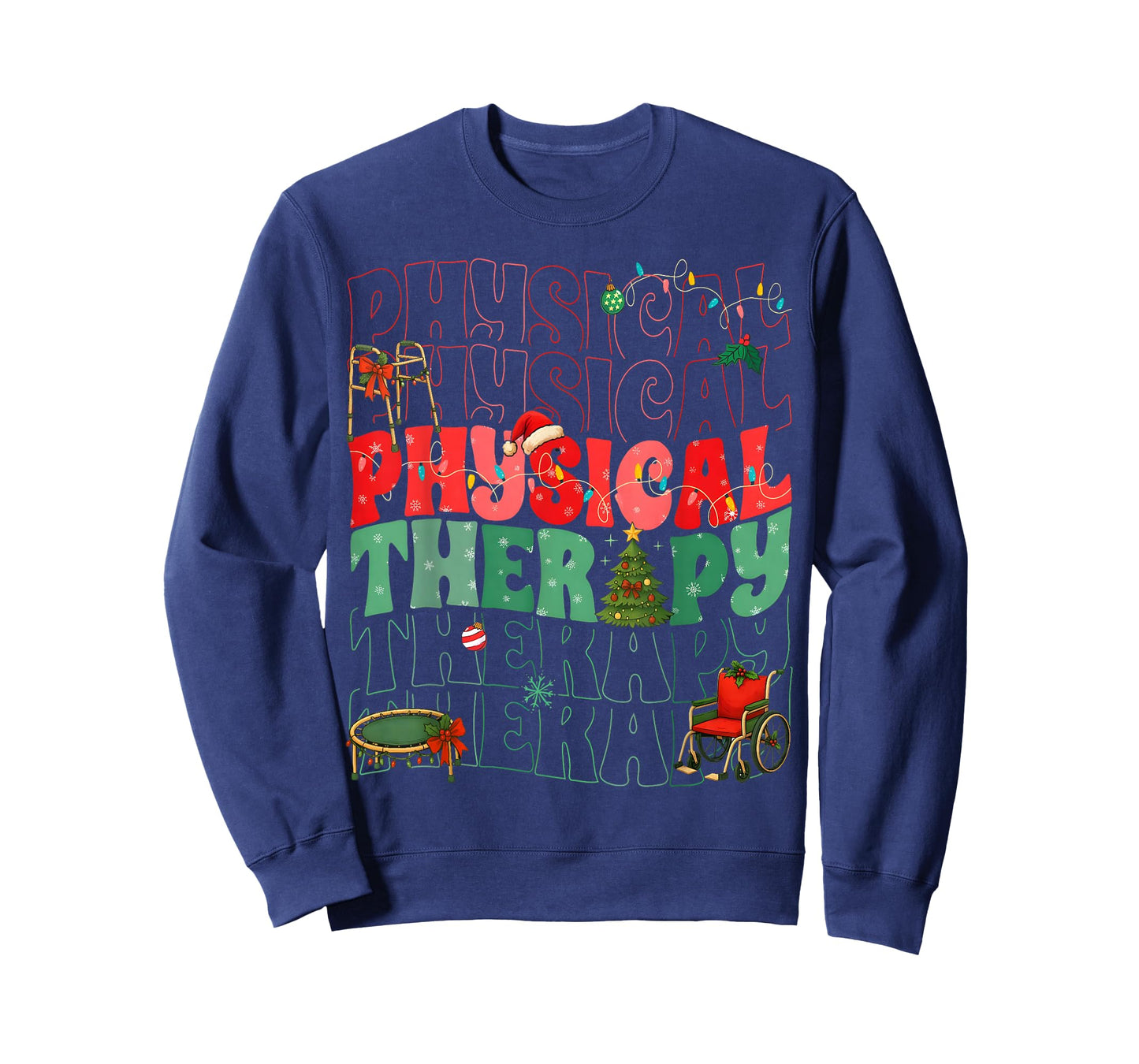 Physical Therapy Christmas Santa Hat PT Therapist Xmas T-Shirt
