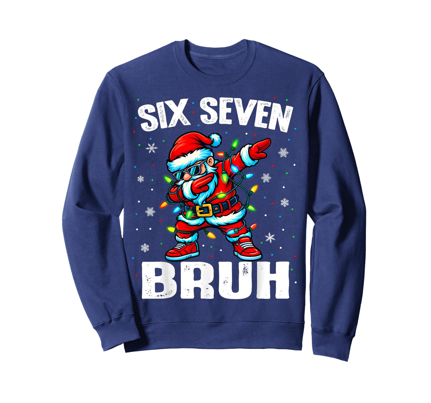 67 Bruh Christmas Six Seven Meme Dab Santa T-Shirt