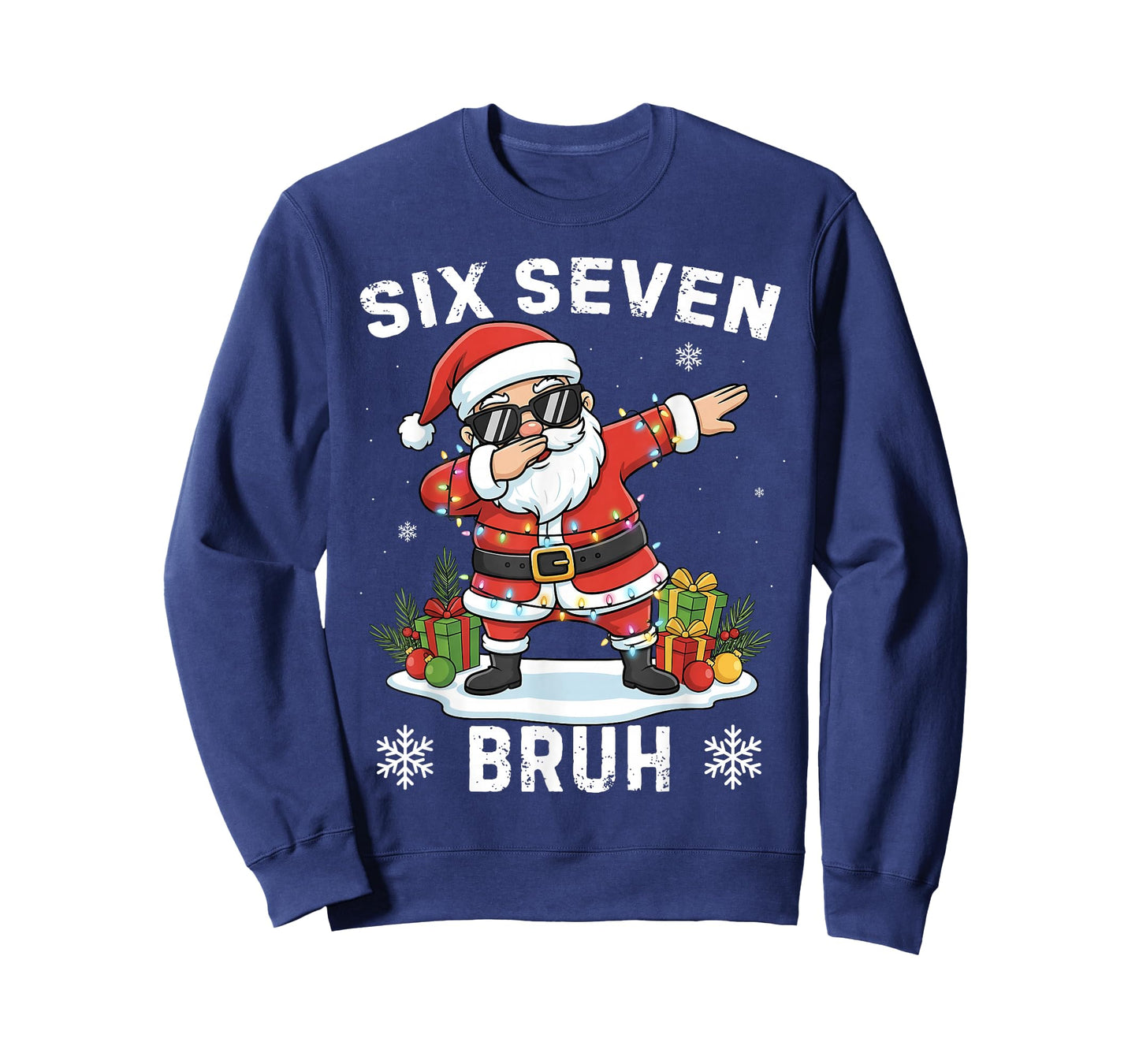 67 Six Seven Bruh Funny Christmas Meme Trend Tee T-Shirt