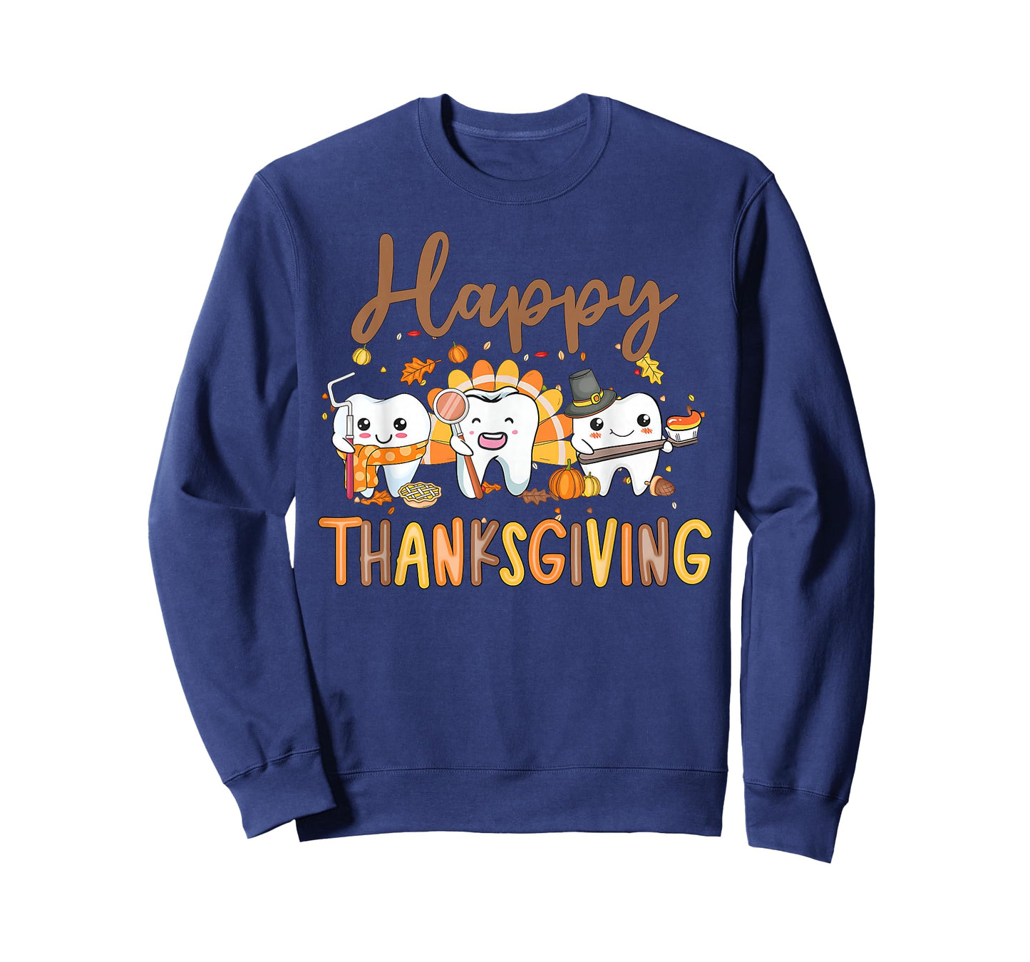 Funny Teeth Thanksgiving Dentist Turkey Dental Squad Gift T-Shirt