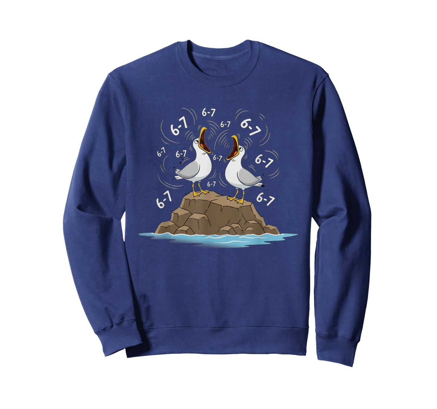 Funny Seagulls six Seven 67 mem Teacher Men Women T-Shirt