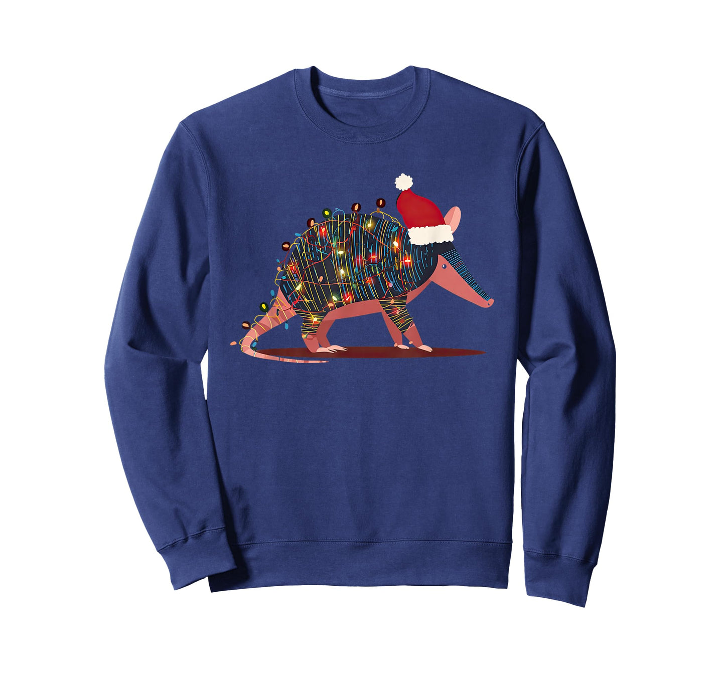 Funny Armadillo Christmas Graphics Animal Lights Lover T-Shirt