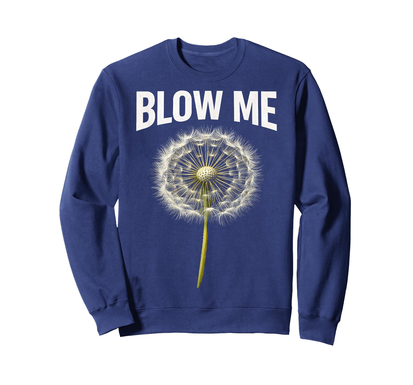 Funny Dandelion Flower Sarcastic Humor Quote Vintage Blow Me T-Shirt