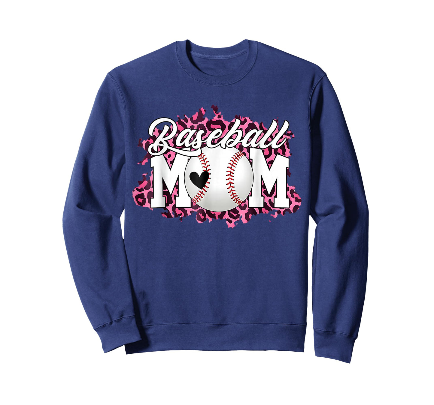 Baseball Mom Leopard Mama Game Day Mothers Day T-Shirt
