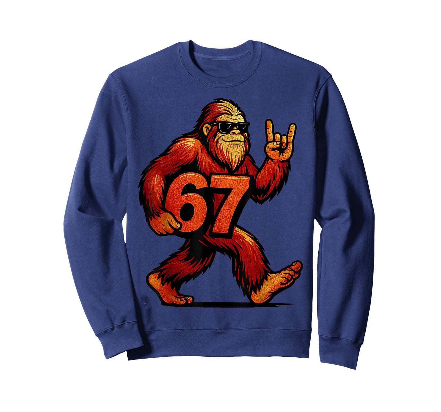 67 Funny Six Seven Gen Alpha Slang Bigfoot T-Shirt