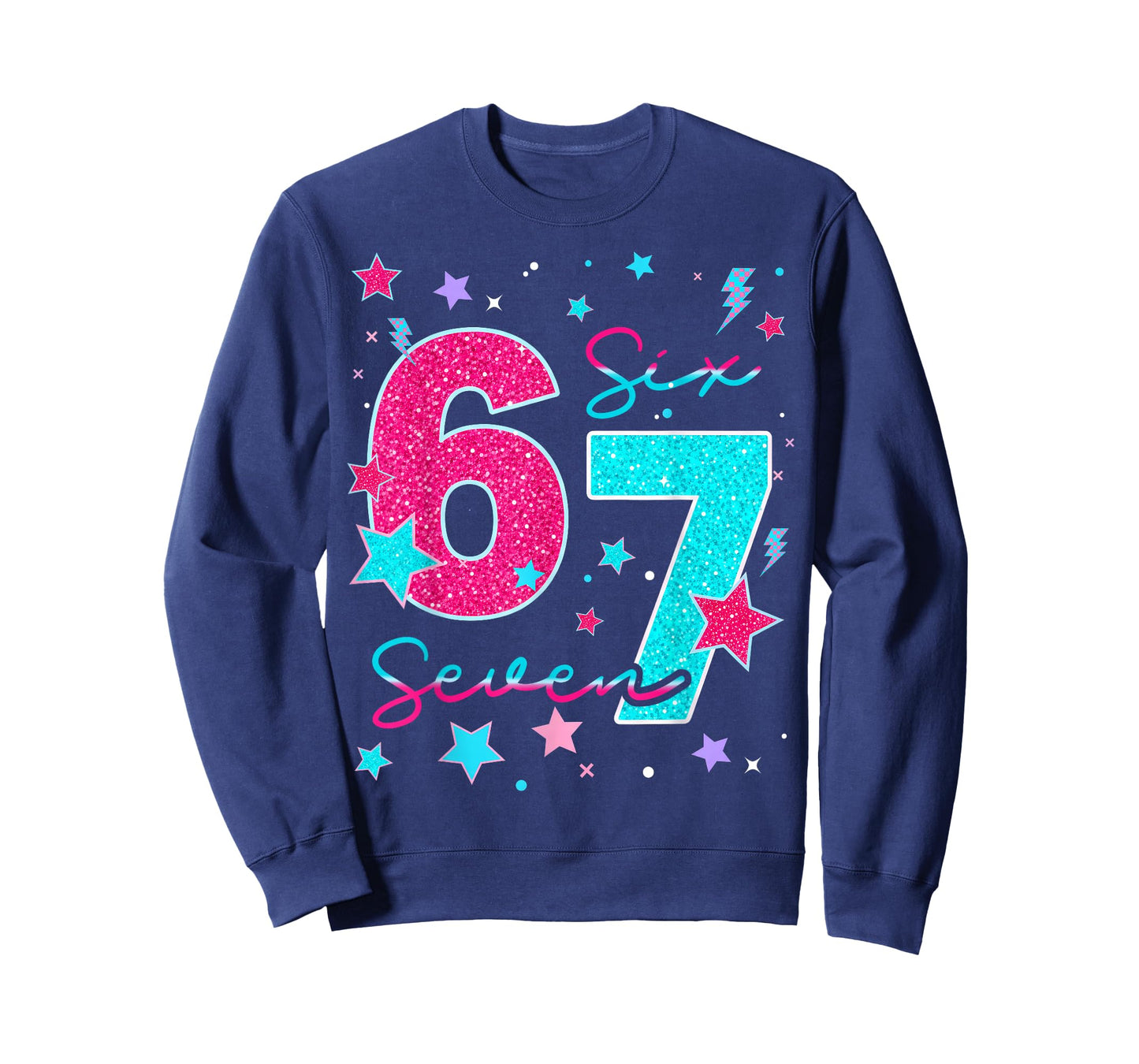 67 Six Seven Meme Funny Gen Alpha Slang for Boys Girls Kids T-Shirt