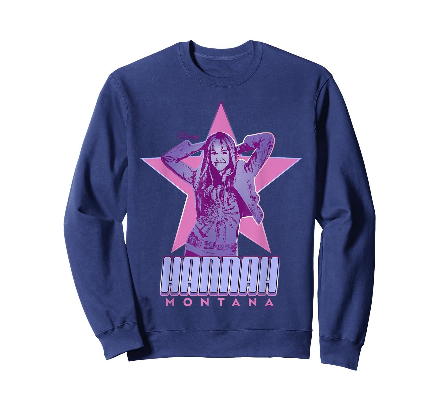 Disney Hannah Montana Star Purple Cute T-Shirt