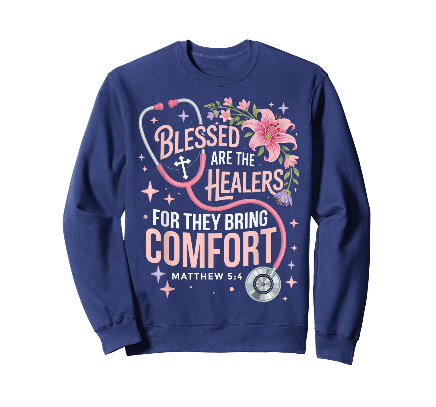 Blessed are The Healers Jesus Faith God CNA Christian Nurse T-Shirt