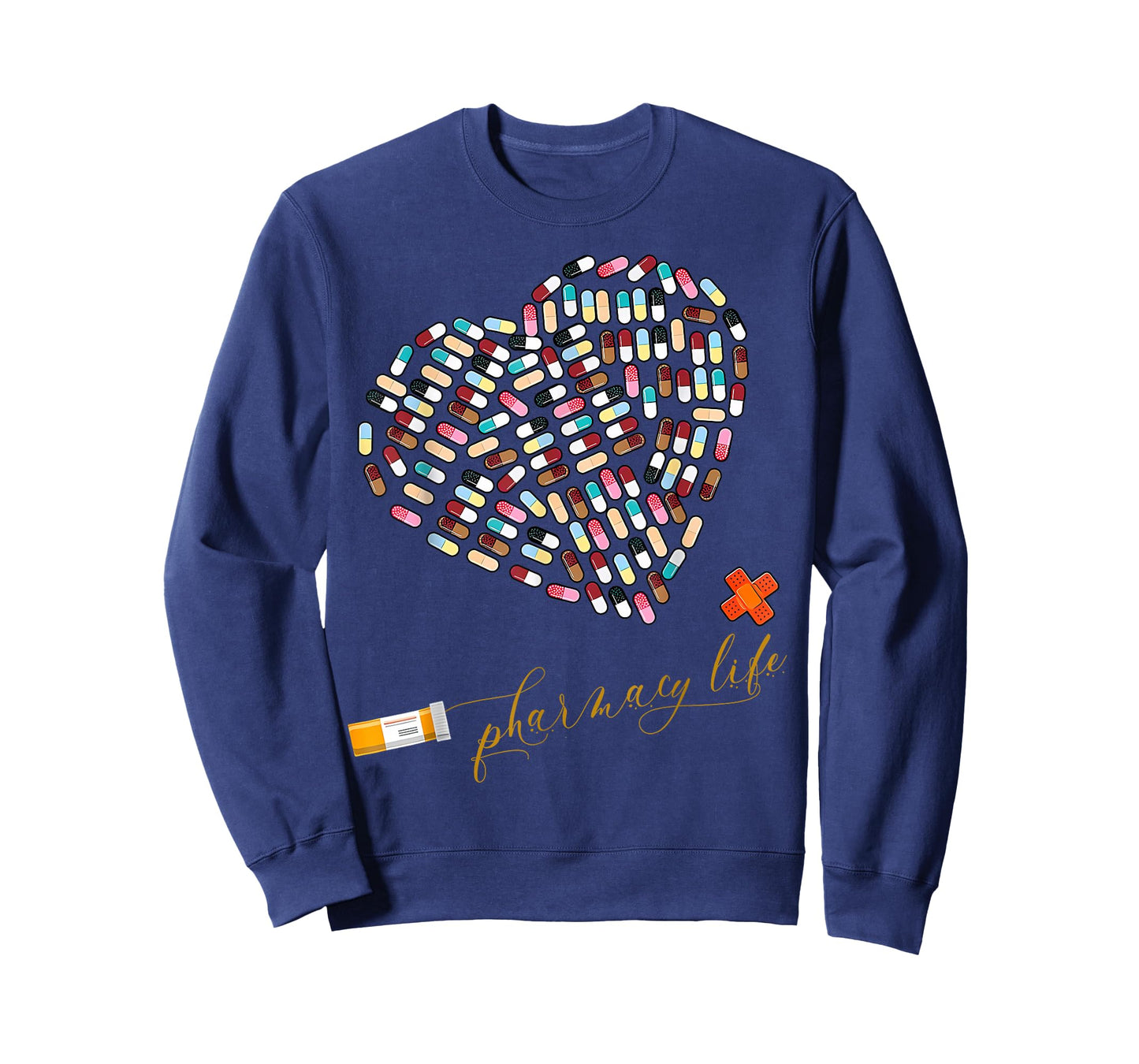 Pharmacy Life Pharmacist Heart Valentines Day PharmD Nurse T-Shirt