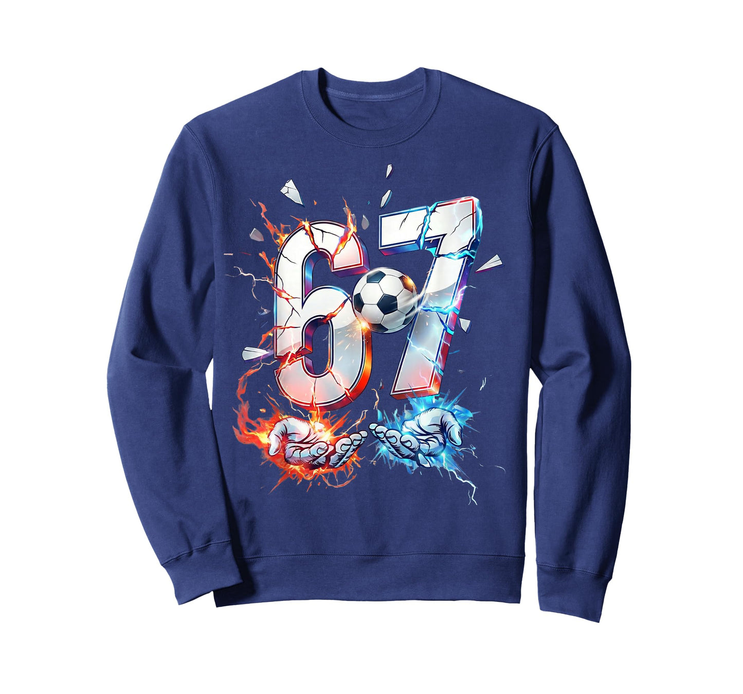 67 Soccer Six Seven Soccer 6 7 Kids Boys Girls Funny T-Shirt