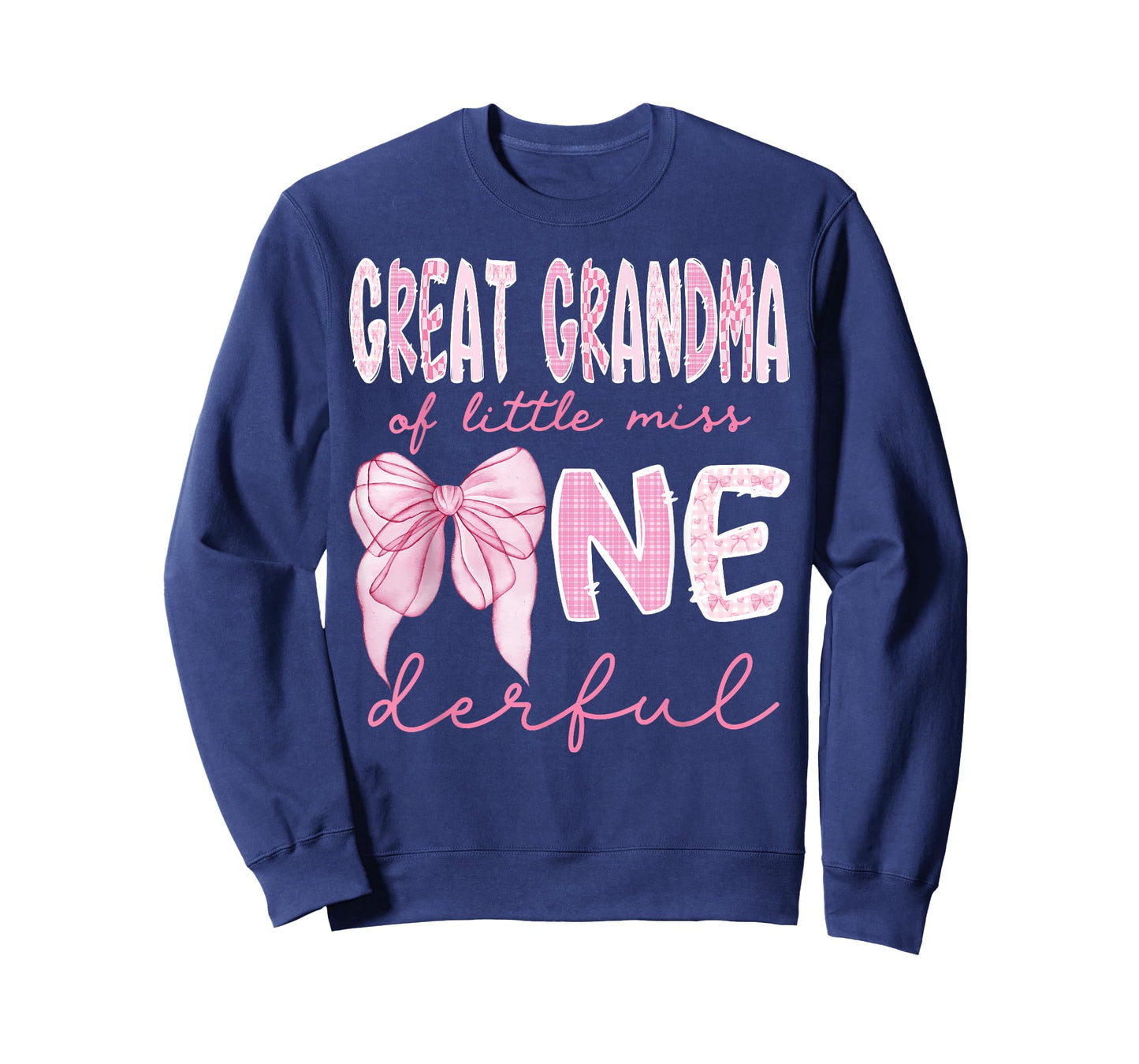 Great Grandma of Little Miss Onederful First Birthday Girl T-Shirt