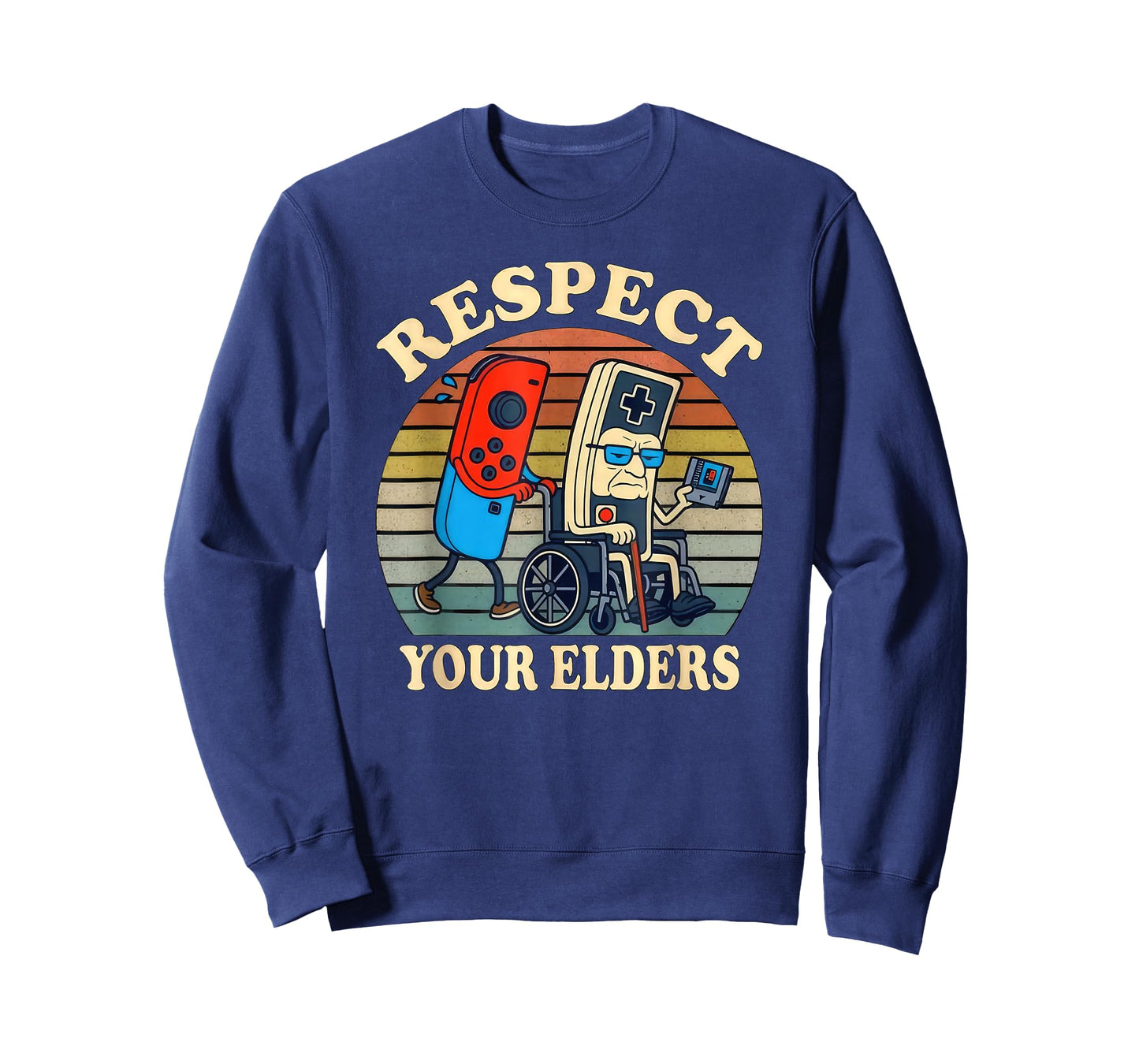 Respect Your Elders Gaming Control Retro Funny Gamer T-Shirt