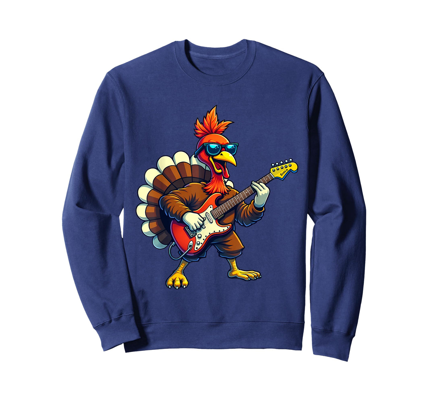 Guitar Turkey Thanksgiving Turkey Funny Guitar Turkey T-Shirt