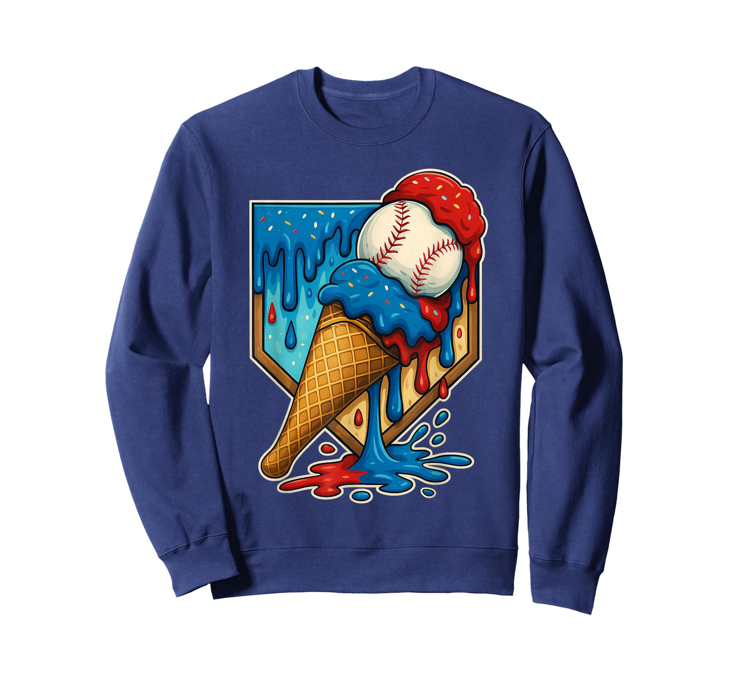 Baseball Drip Ice Cream 6 7 Number 67 Six Seven Meme Sport T-Shirt