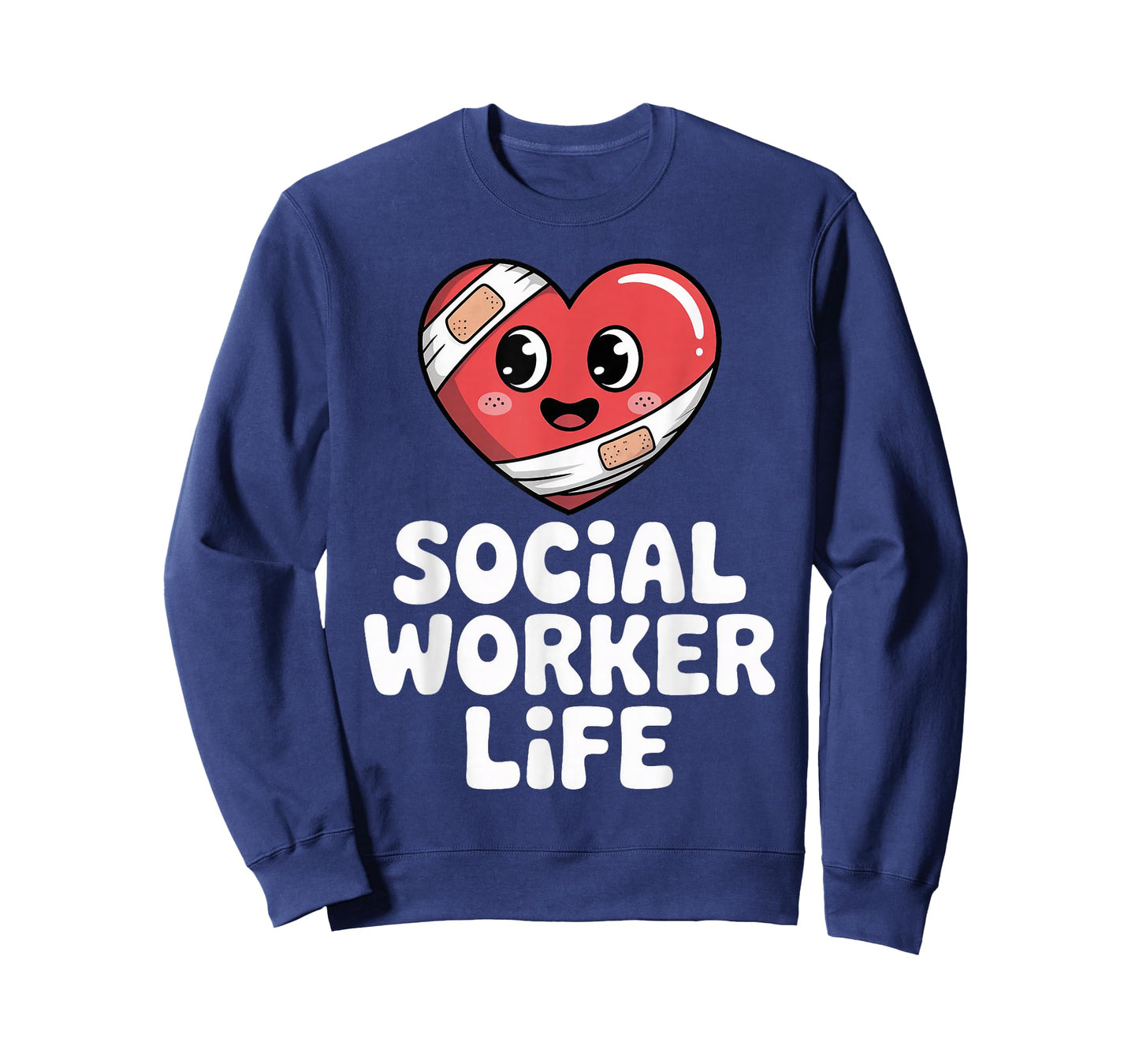 Social Worker Life Heart Character Caring Graphic T-Shirt