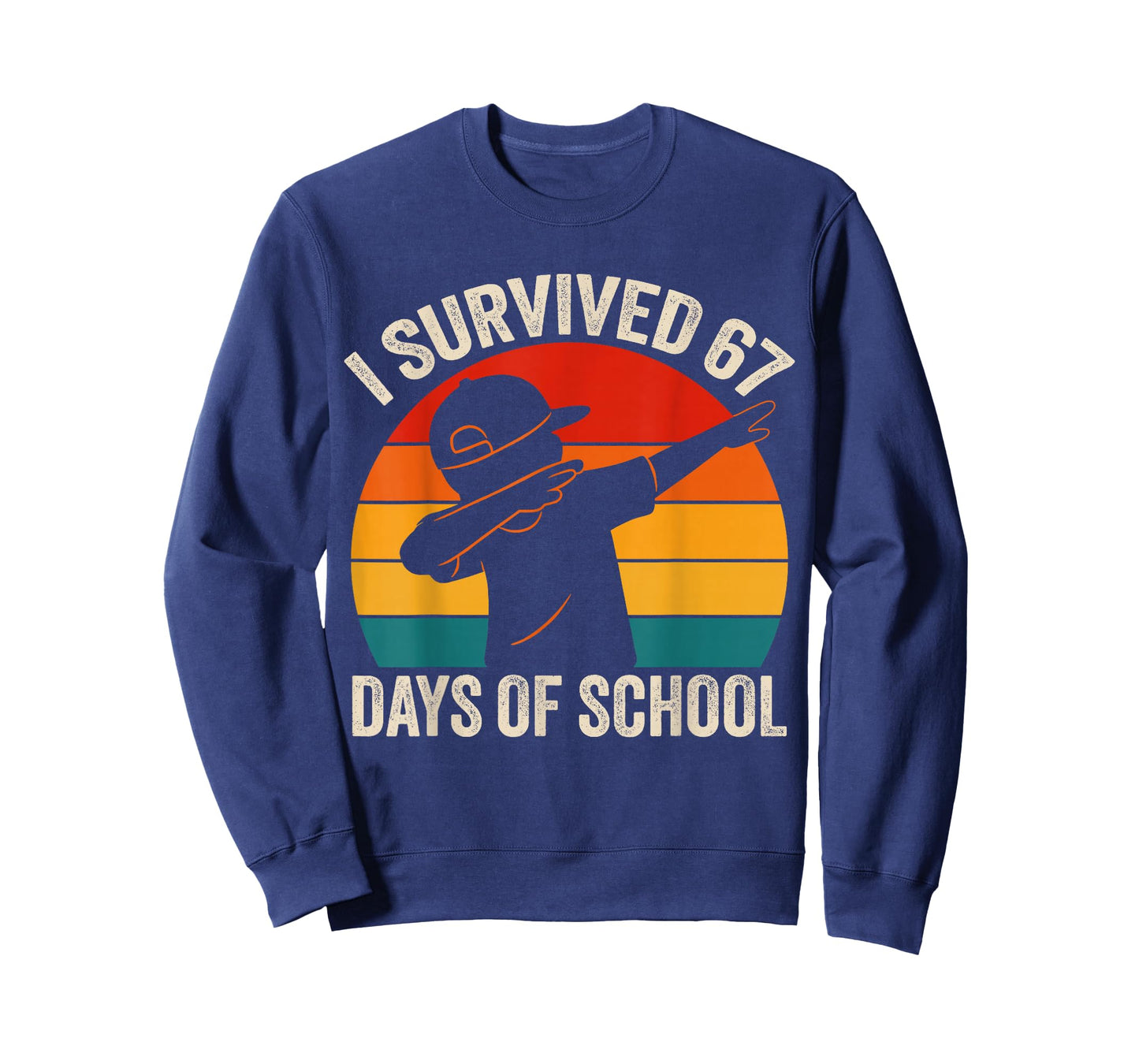 I Survived 67 Days of School Dabbing Six Seven Meme Boys T-Shirt