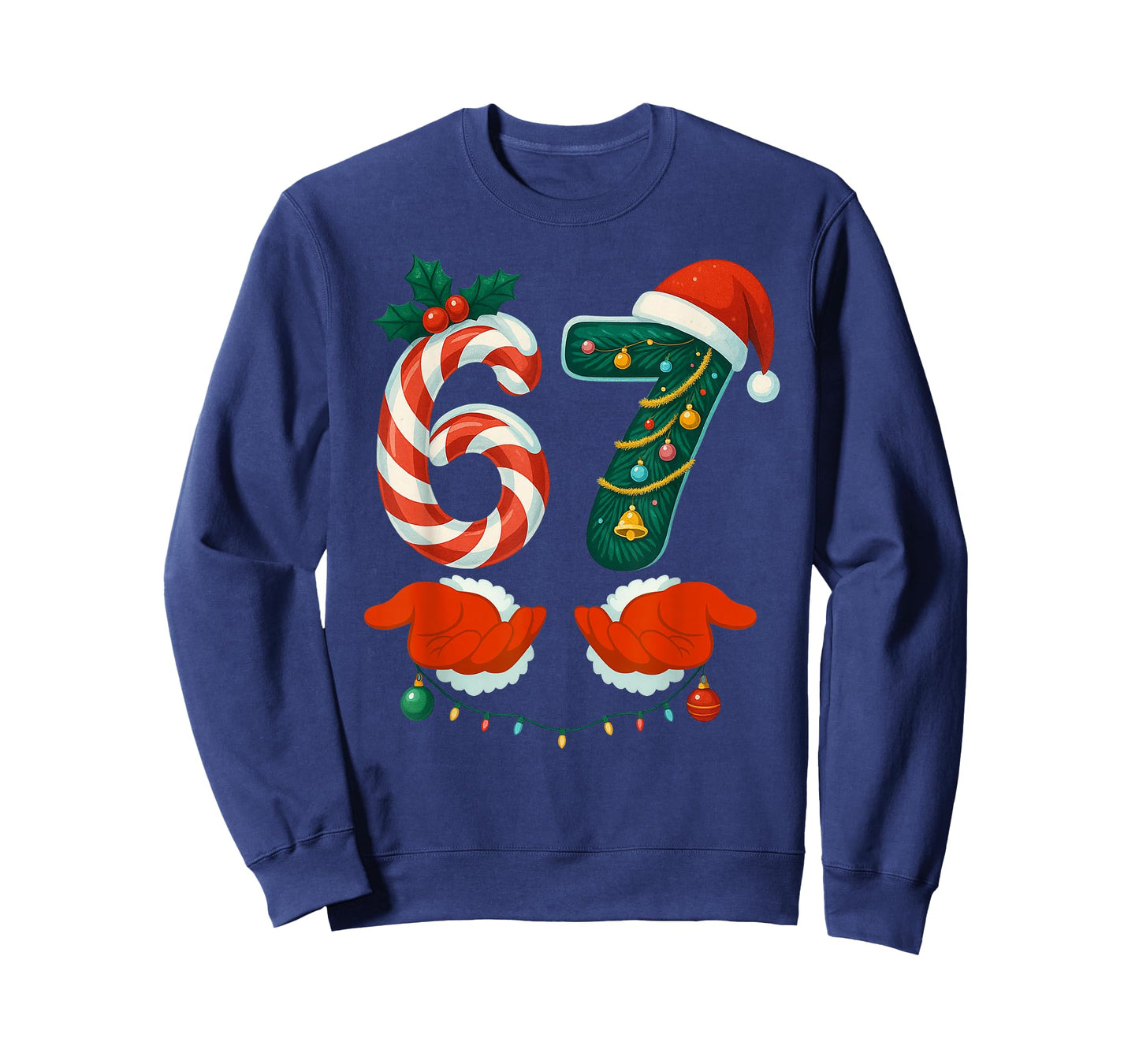 67 Six Seven 6 7 Meme Custome Couple Christmas Matching T-Shirt