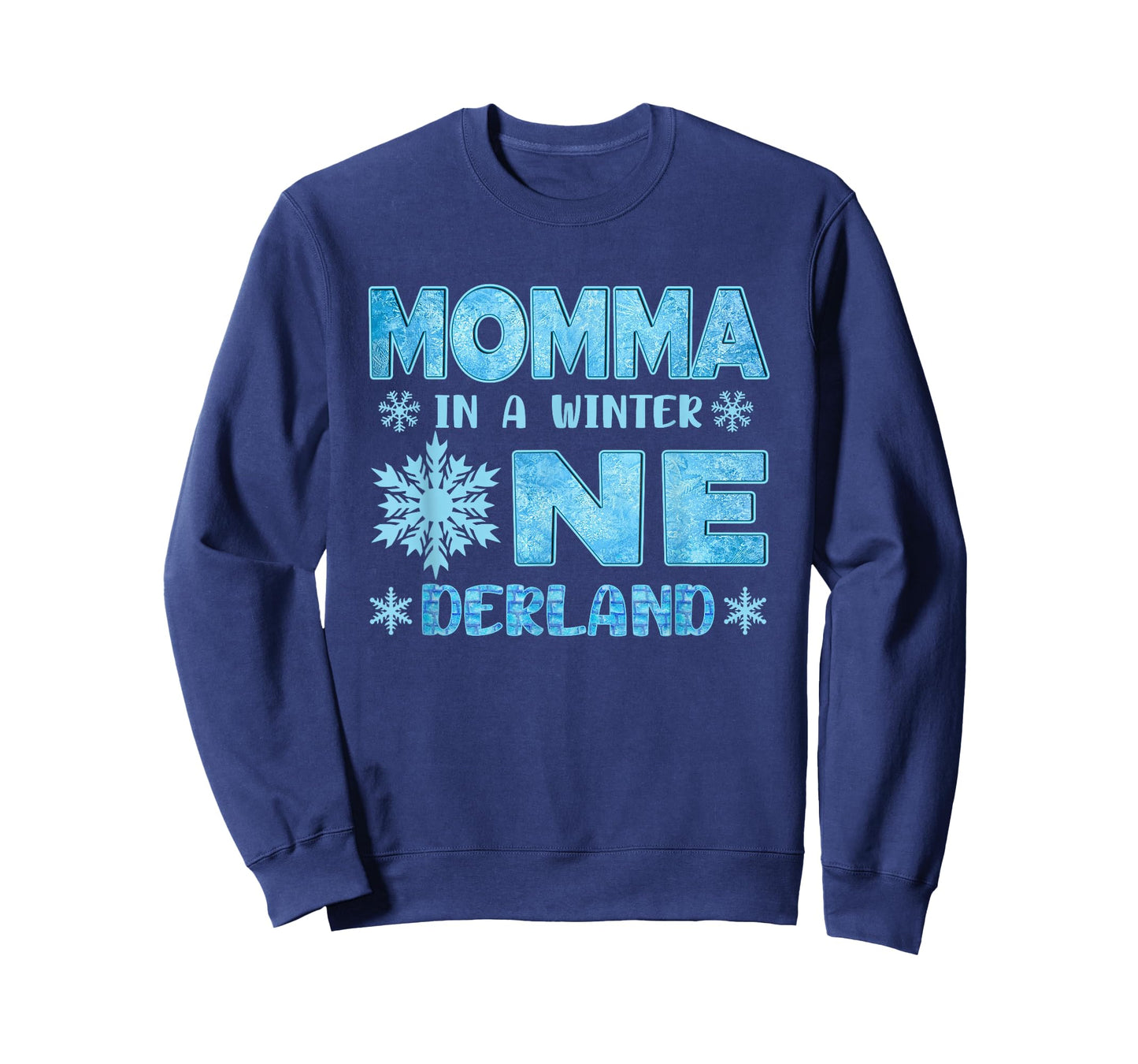 Momma in A Winter Onederland Bday Girl Sweet Snowflake T-Shirt