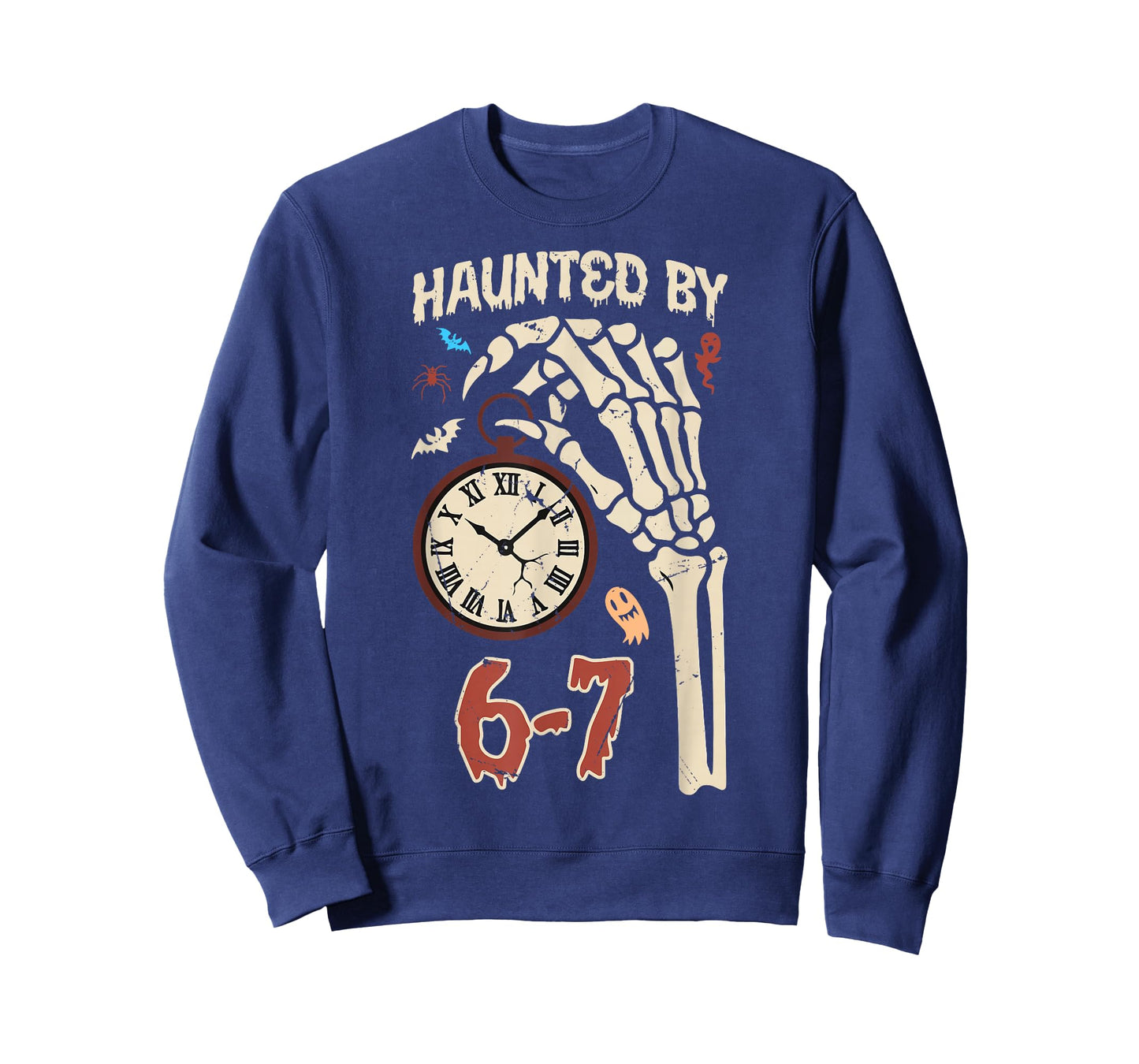 Haunted by 67 Funny Six Seven Halloween Meme Gen Alpha Slang T-Shirt