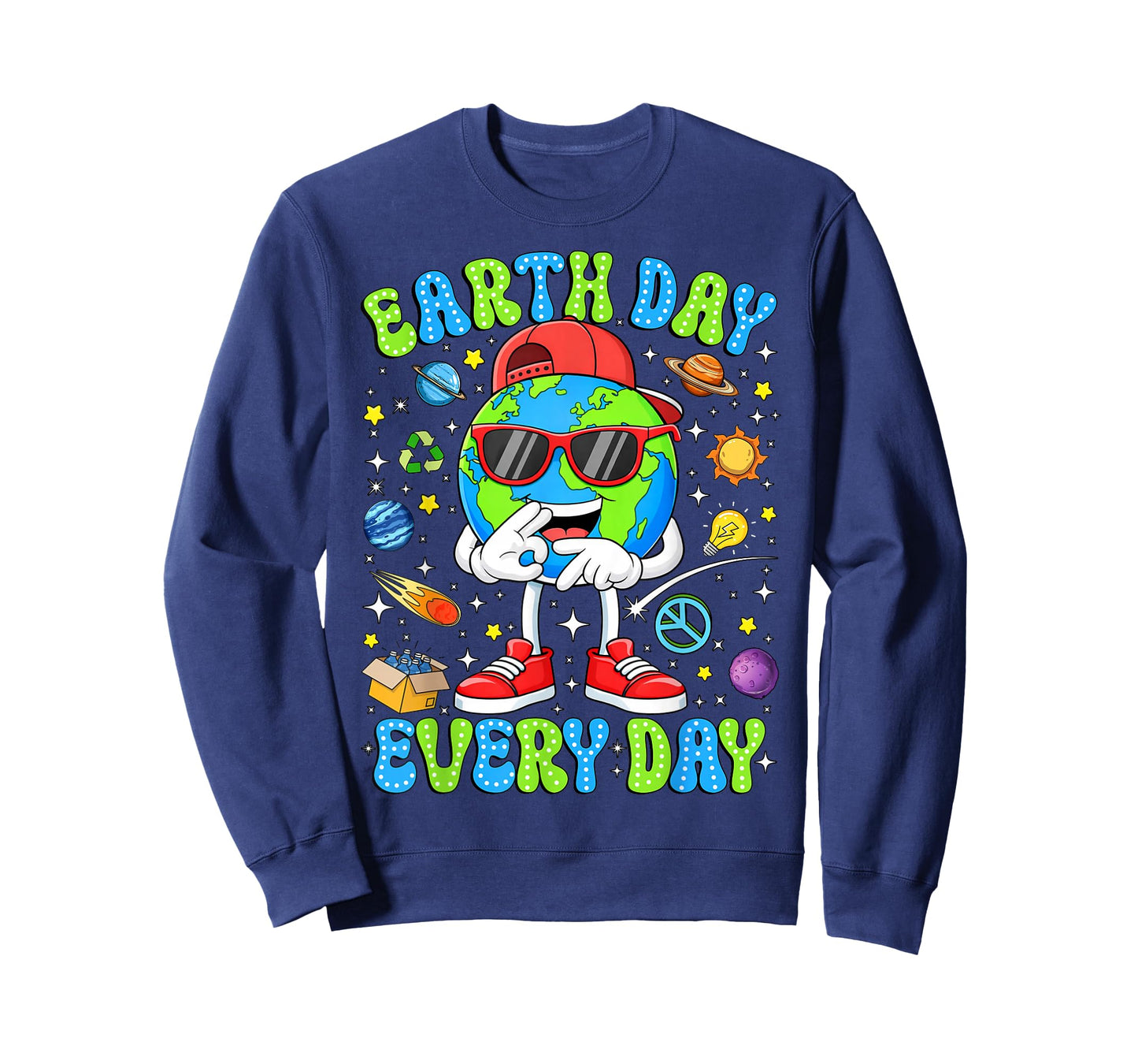 67 Earth Day Everyday 6 7 Bruh Earth Six Seven Boys Kids T-Shirt