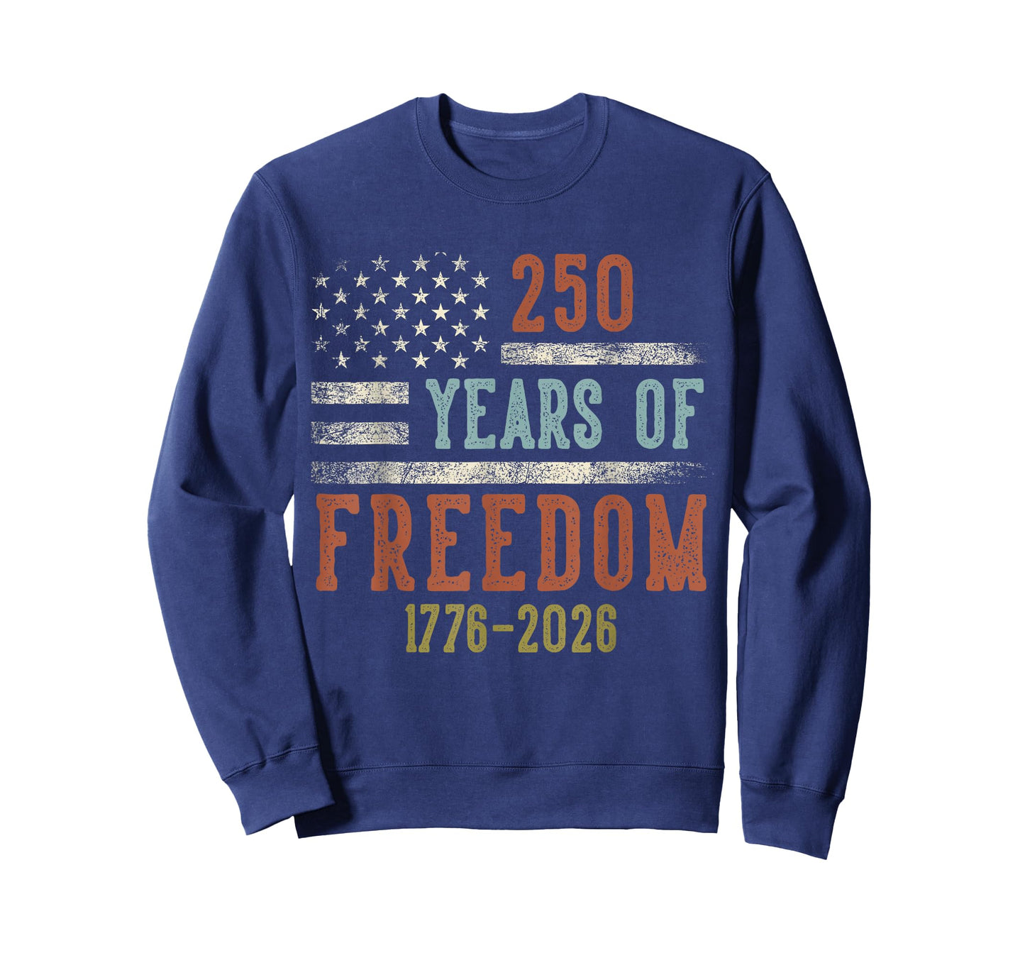 250 Years of Freedom 1776-2026 USA Birthday Gifts Veterans T-Shirt