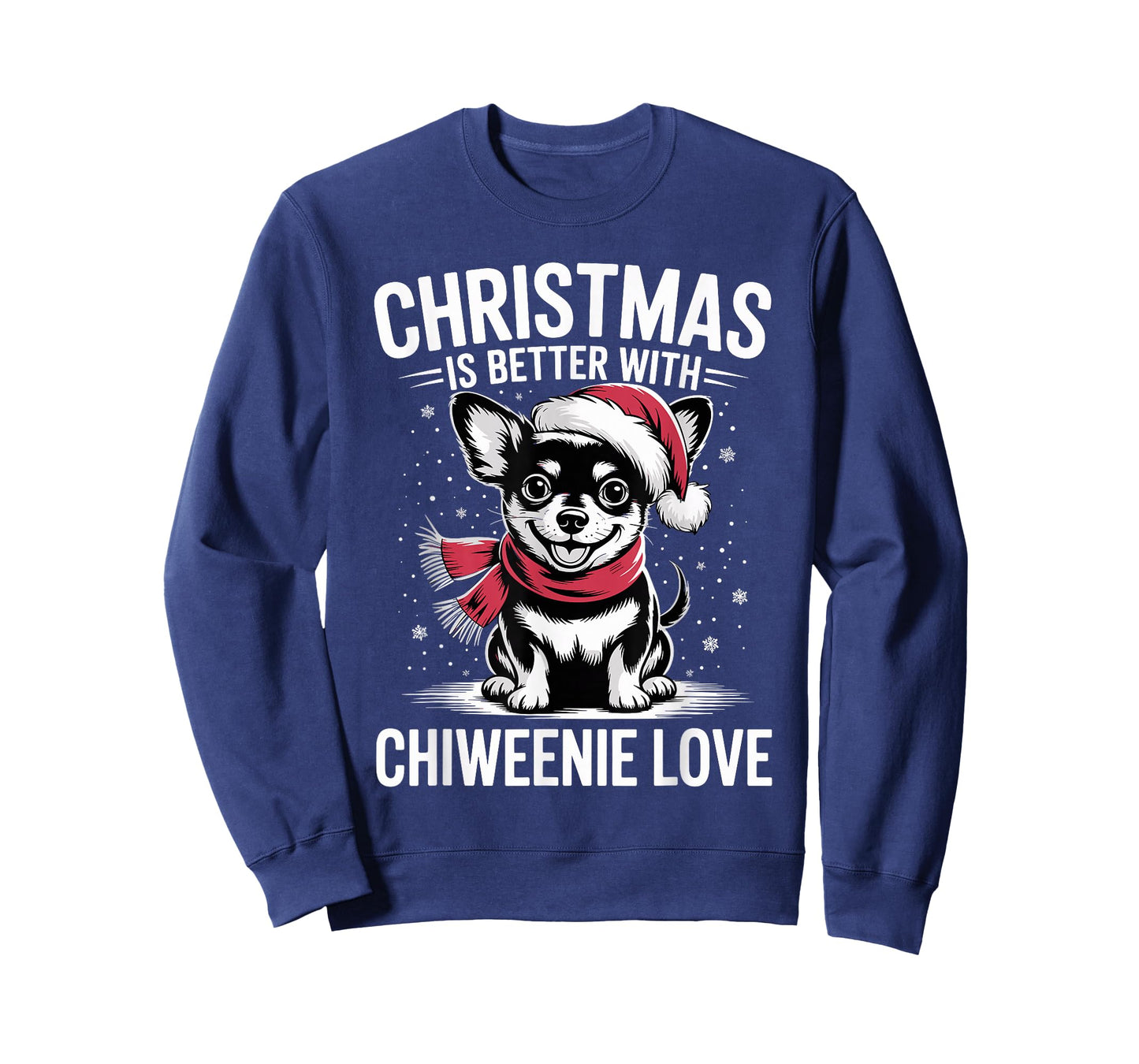 Cute Xmas Puppy Dog Christmas is Better with Chiweenie Love T-Shirt