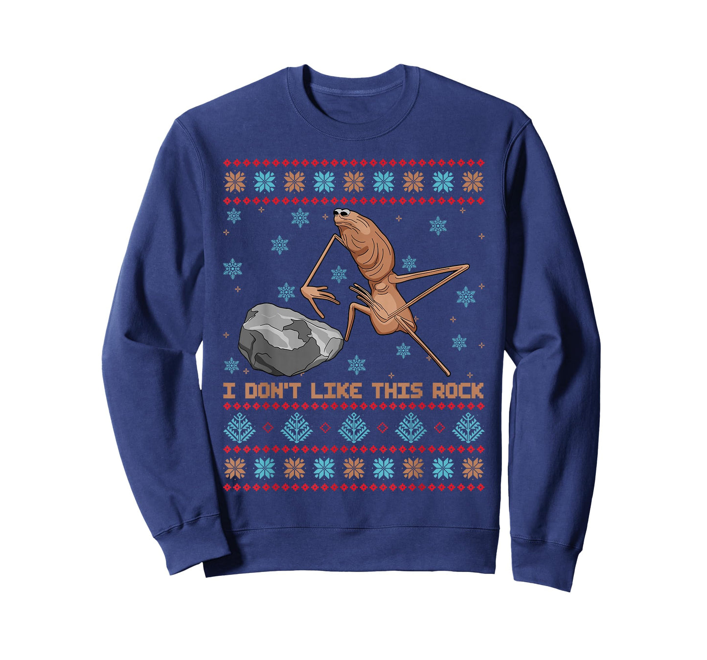 I Don't Like This Rock Marcus The Worm Ugly Sweater Xmas T-Shirt