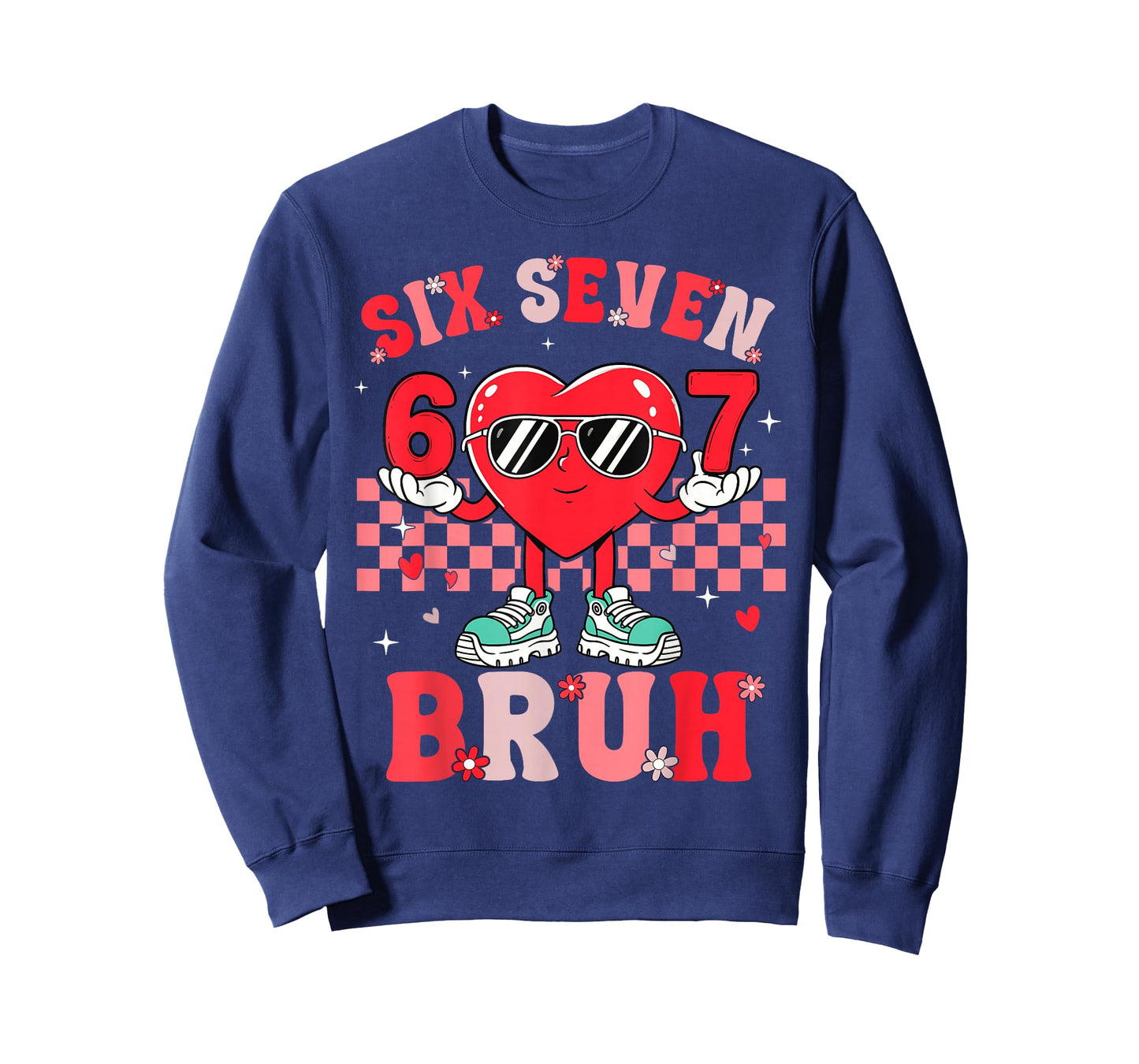 Six Seven 67 Meme Cool Valentine’s for Teens Boys Girls Kids T-Shirt