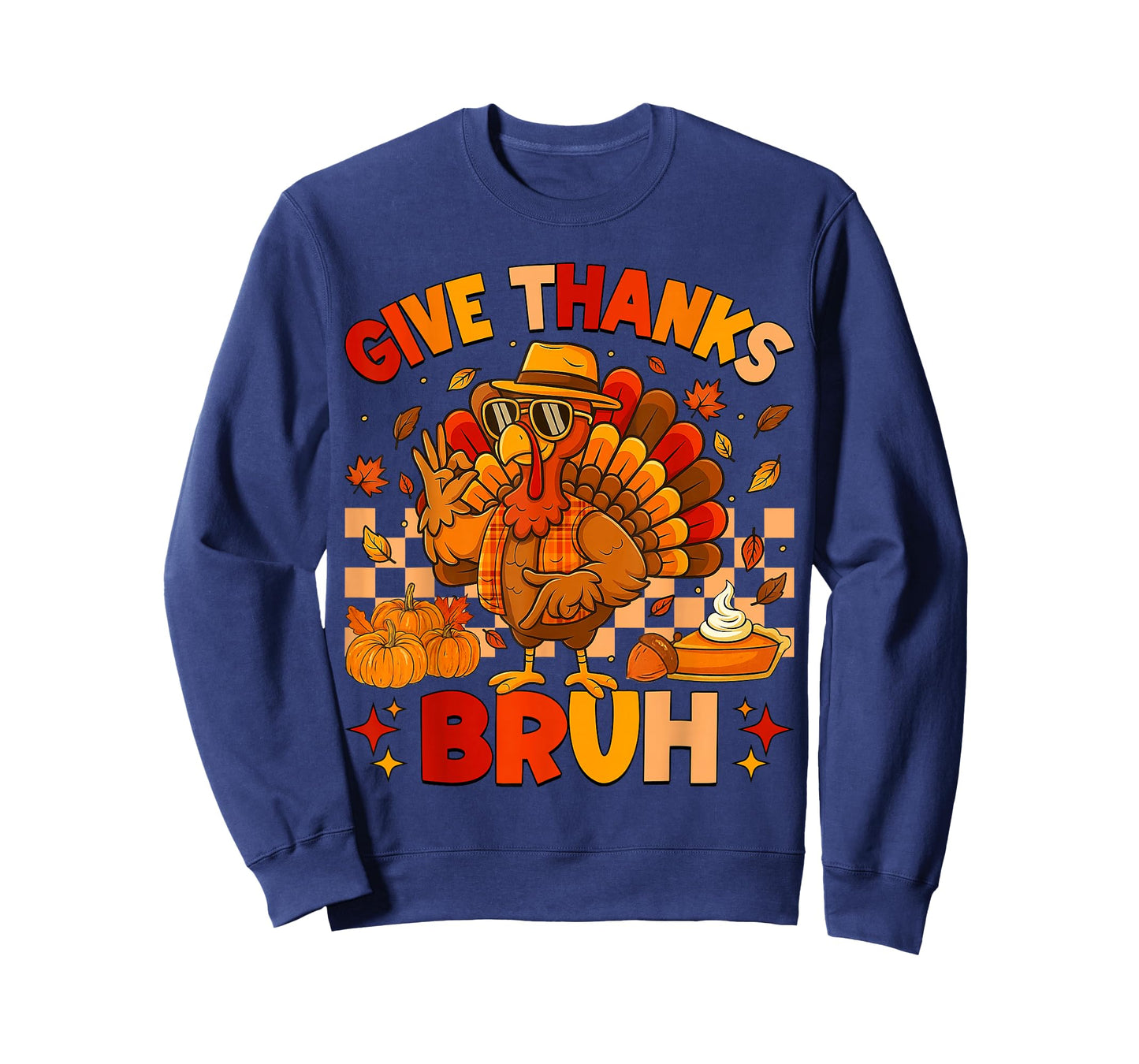 Bruh Give Thanks Funny 67 Turkey Thanksgiving Men Boy Kids T-Shirt