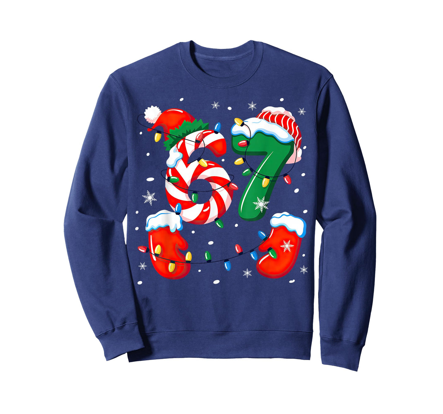 Six Seven 6 7 Meme Christmas Xmas T-Shirt