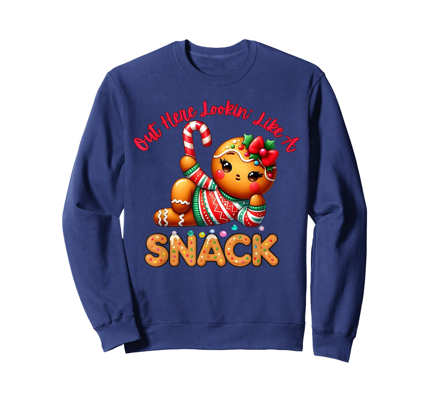 Out here Lookin' Like a Snack Funny Gingerbread Xmas T-Shirt