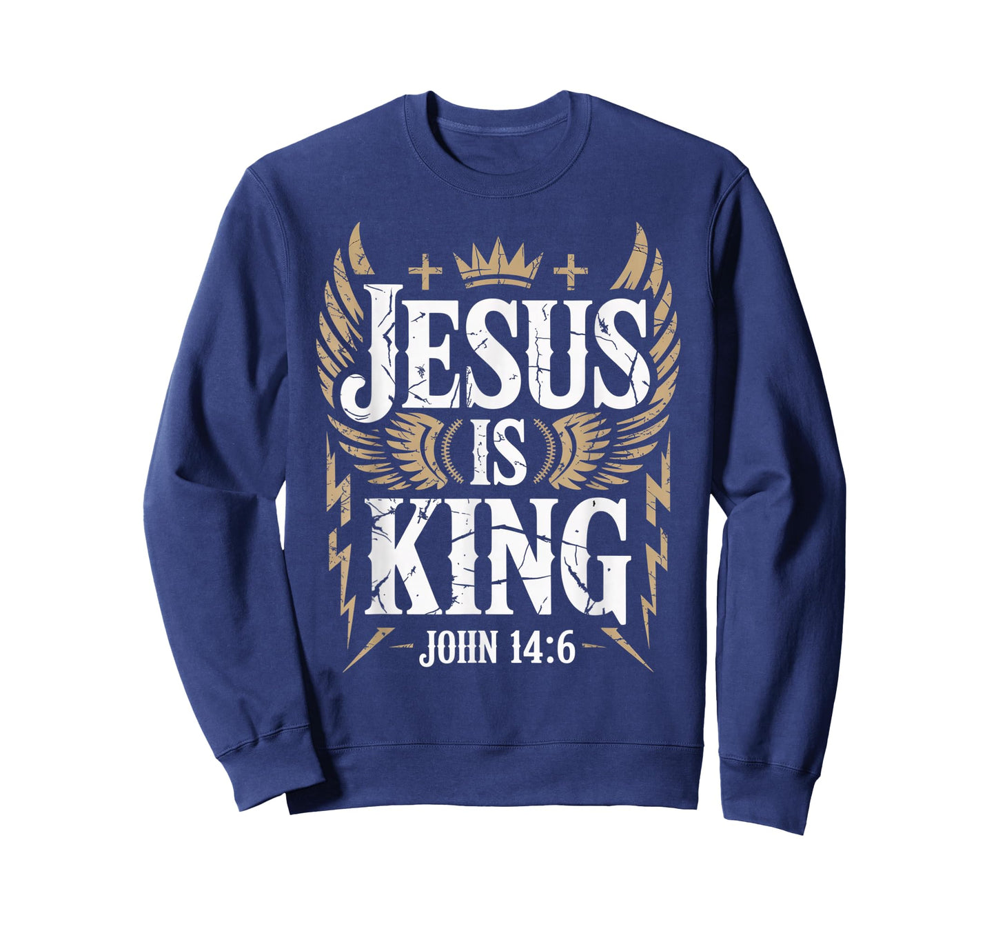 Jesus is King Bible Verse John 14:6 Christian God Religious T-Shirt
