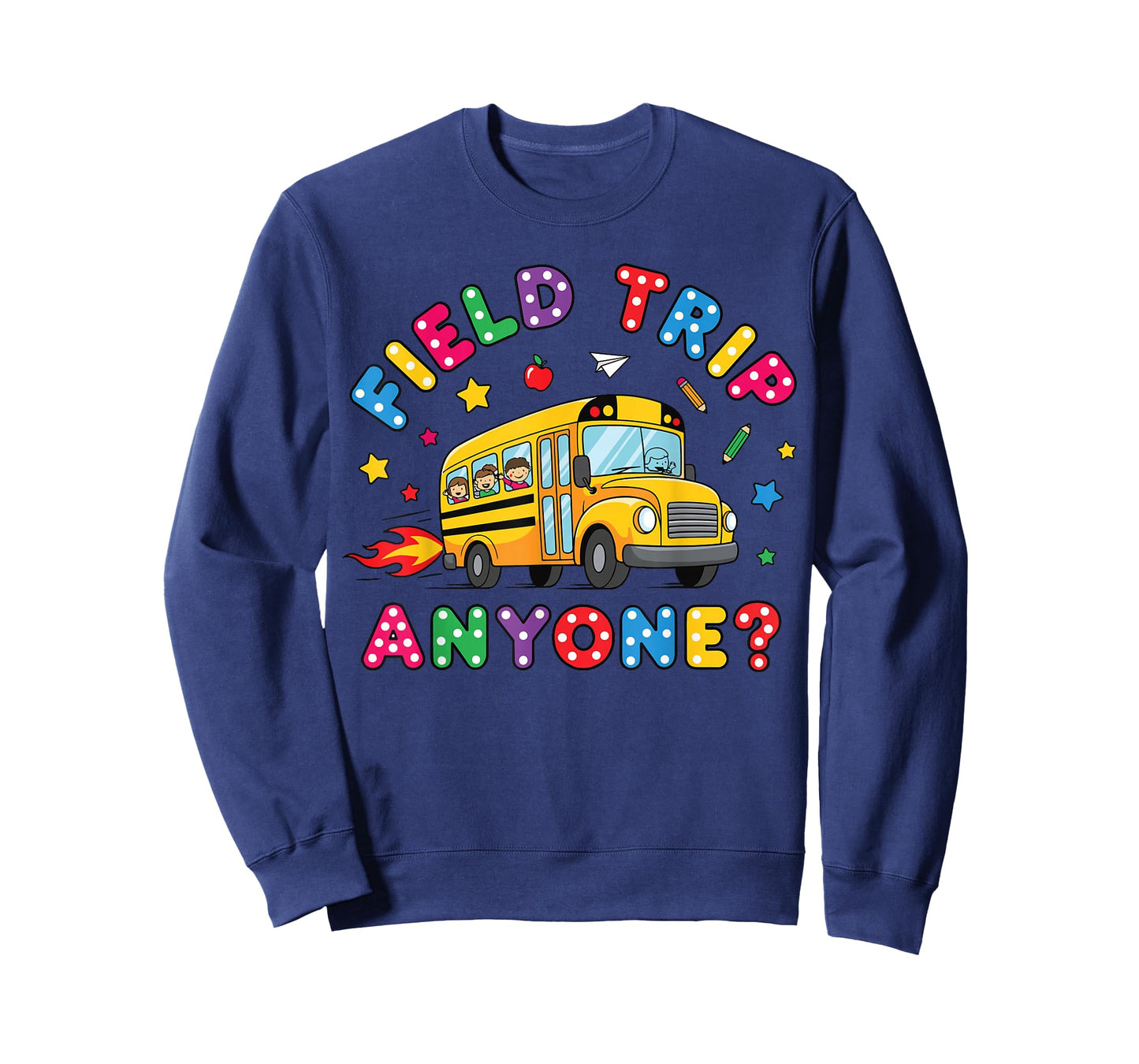 Field Trip Anyone School Bus Driver Field Day Funny Driver T-Shirt