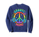 Funny Groovy Mimi Floral Hippie Grandmother Mom Mother Retro T-Shirt