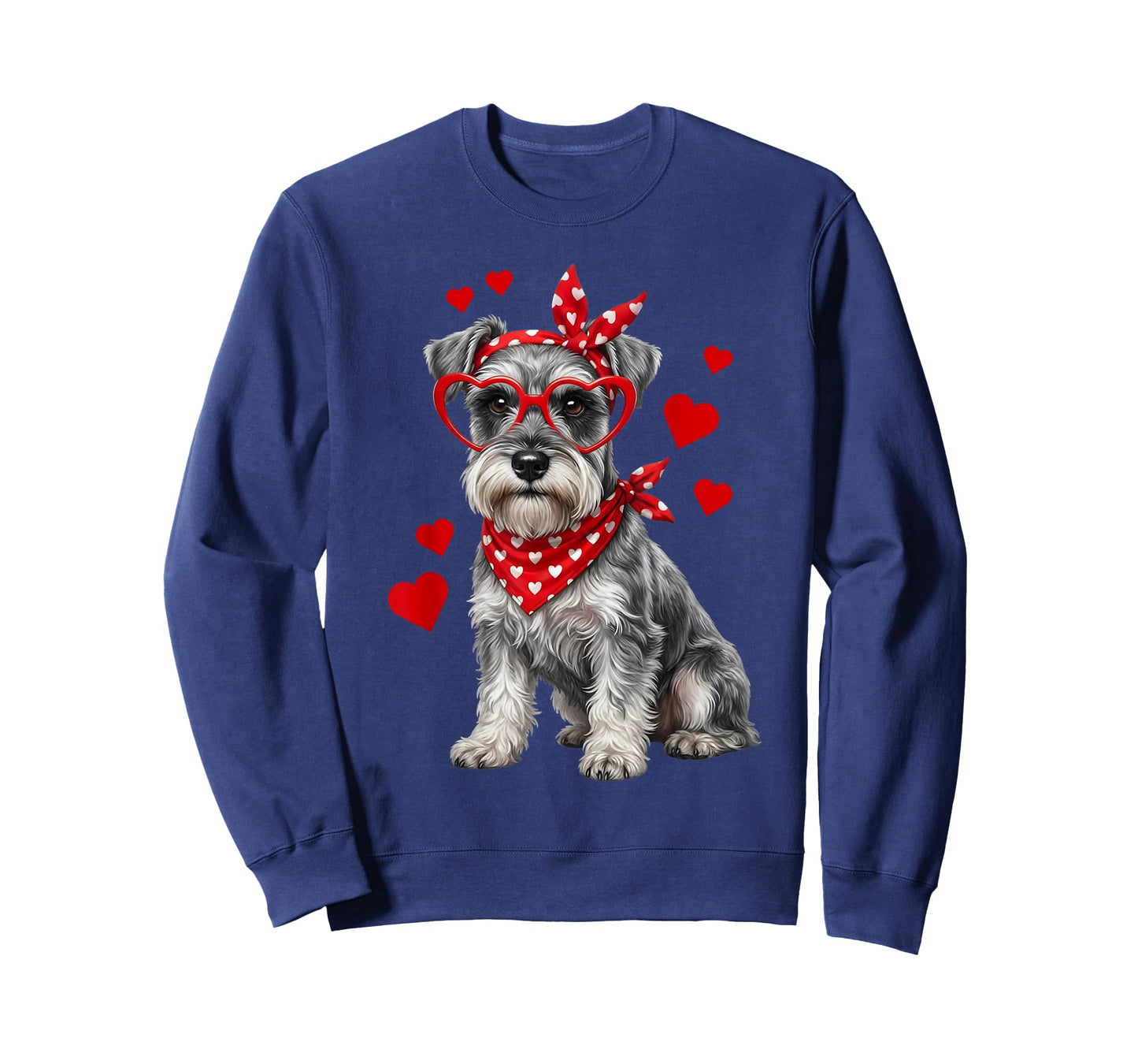 Miniature Schnauzer Valentines Day Dog Lover Heart T-Shirt