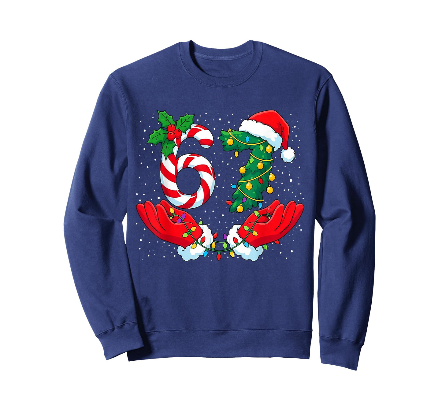 Funny Six Seven Meme Christmas 67 Xmas Men Women Kids T-Shirt