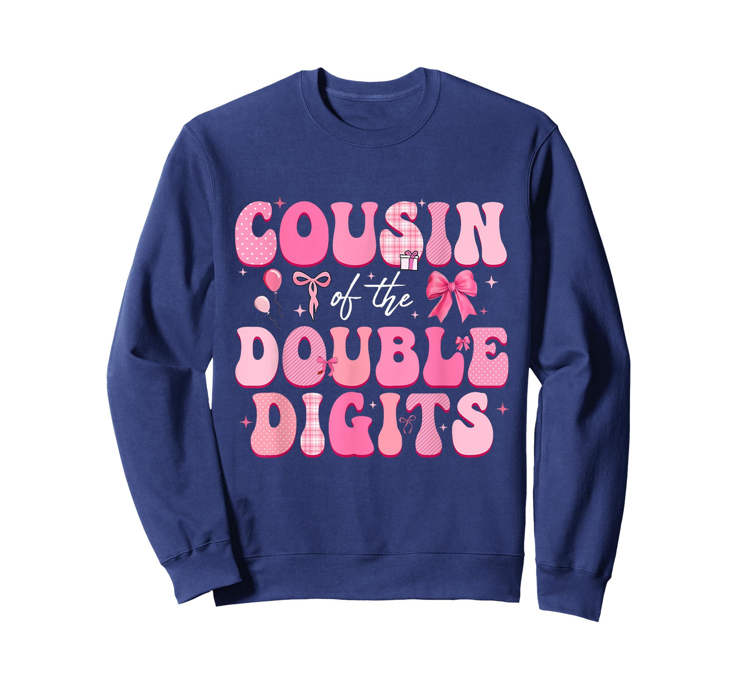 Cousin of The Double Digits Cute Bow 10th Birthday Girl T-Shirt