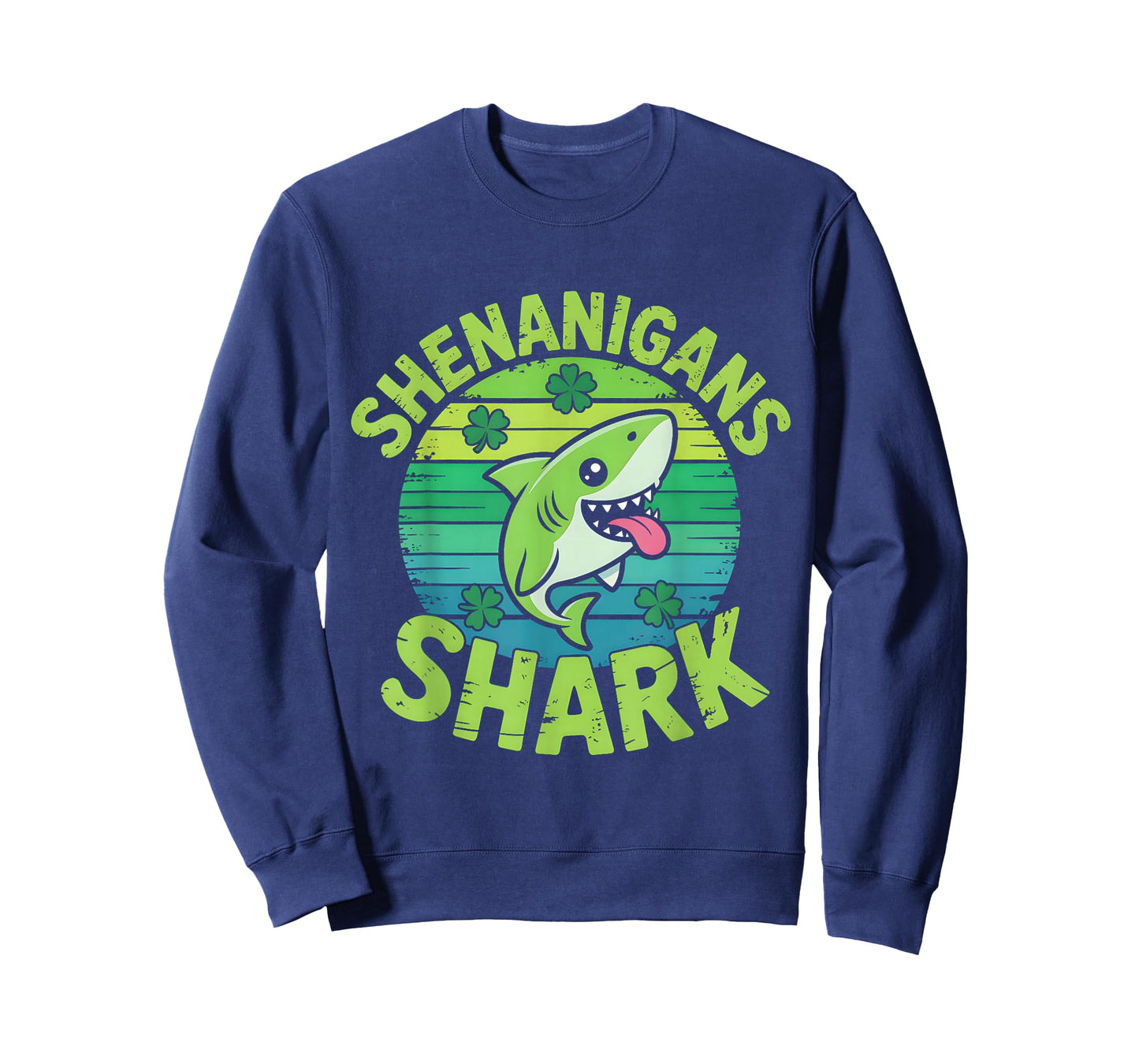 Shark St Patricks Day Shark Shenanigans Cute Animal Lover T-Shirt