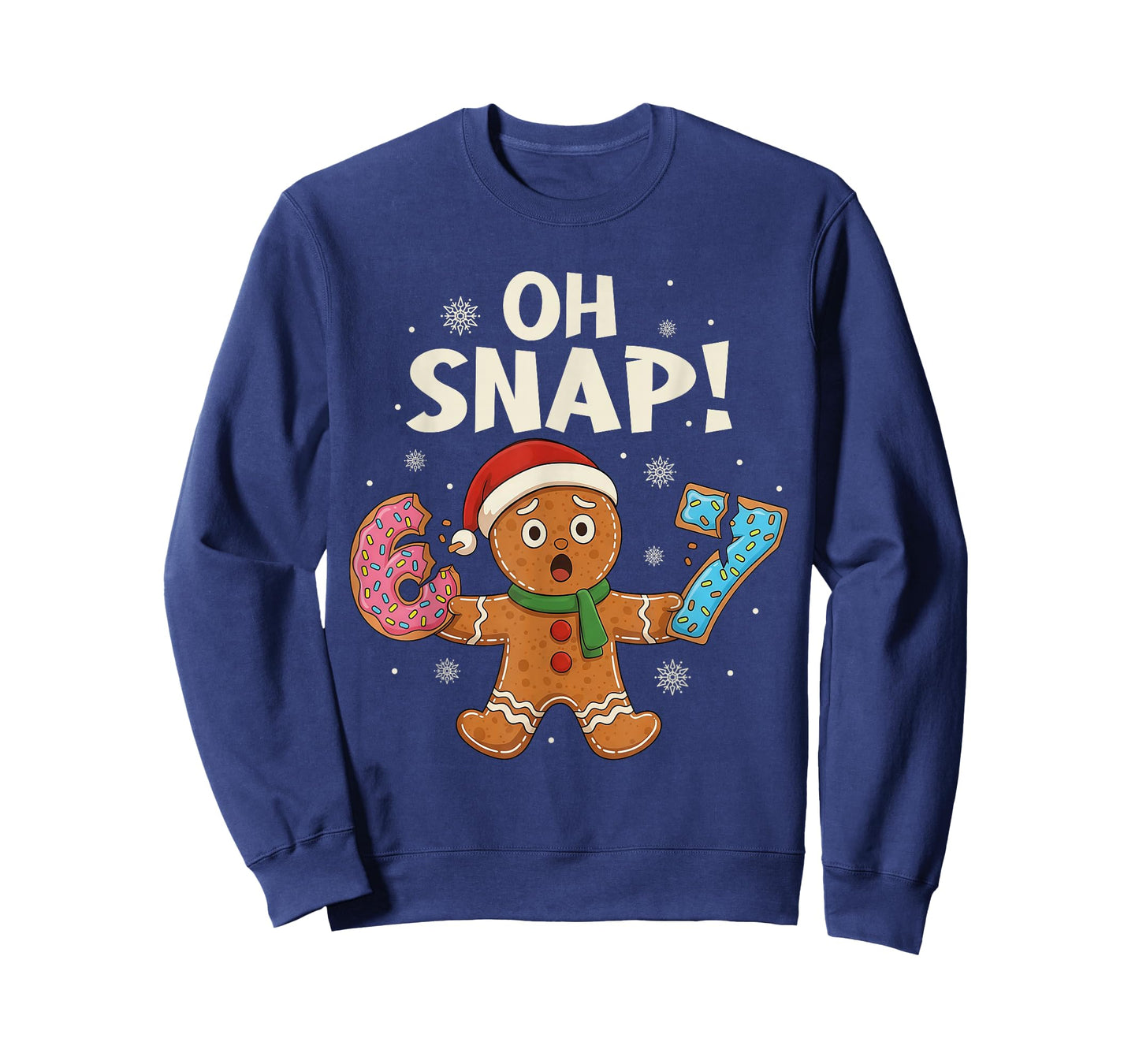 Gingerbread Six Seven 67 Bruh 6 7 Christmas Girl Boys Kids T-Shirt