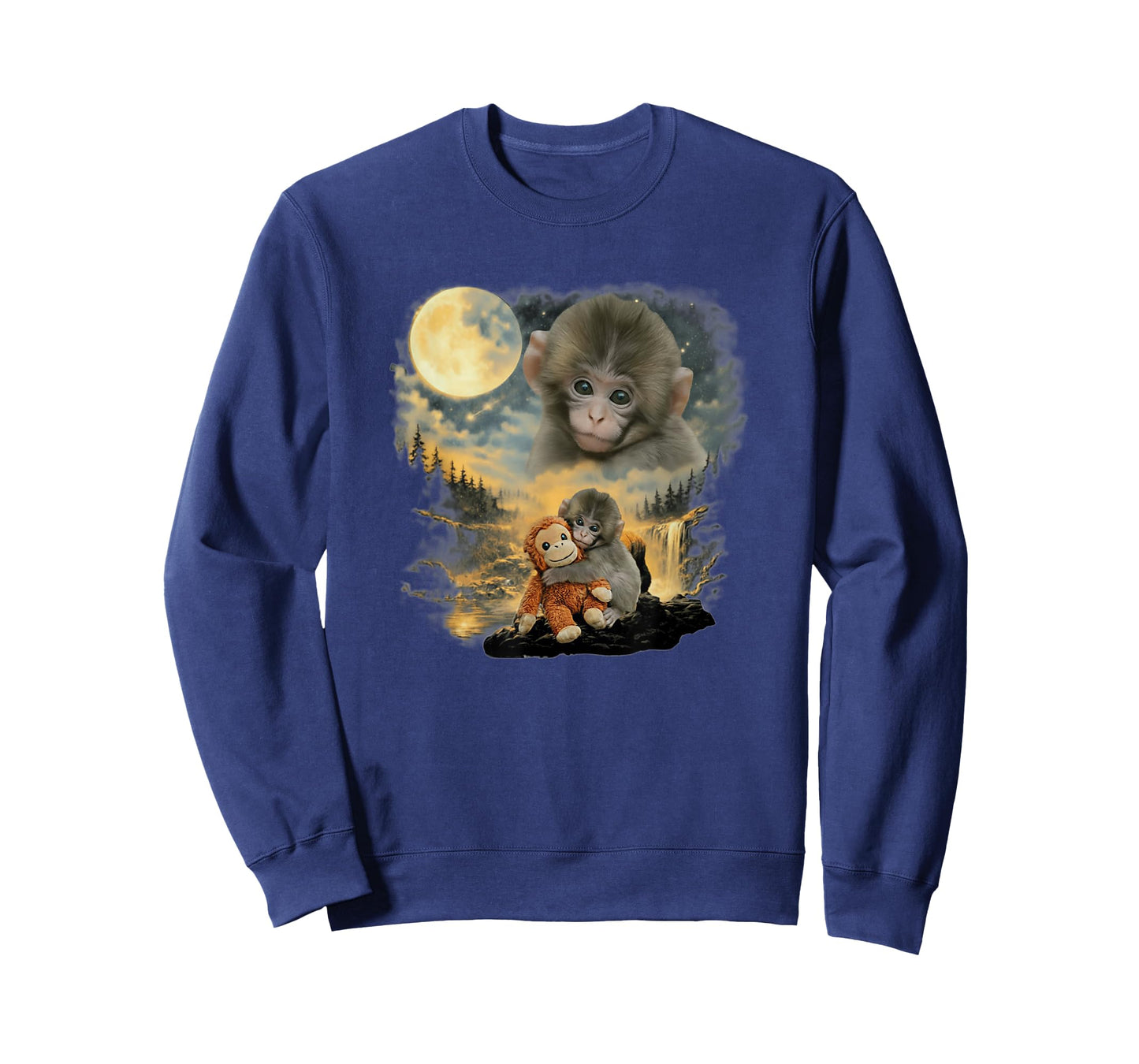 Punch Baby Monkey Japanese Macaque Monkey Lovers Design T-Shirt