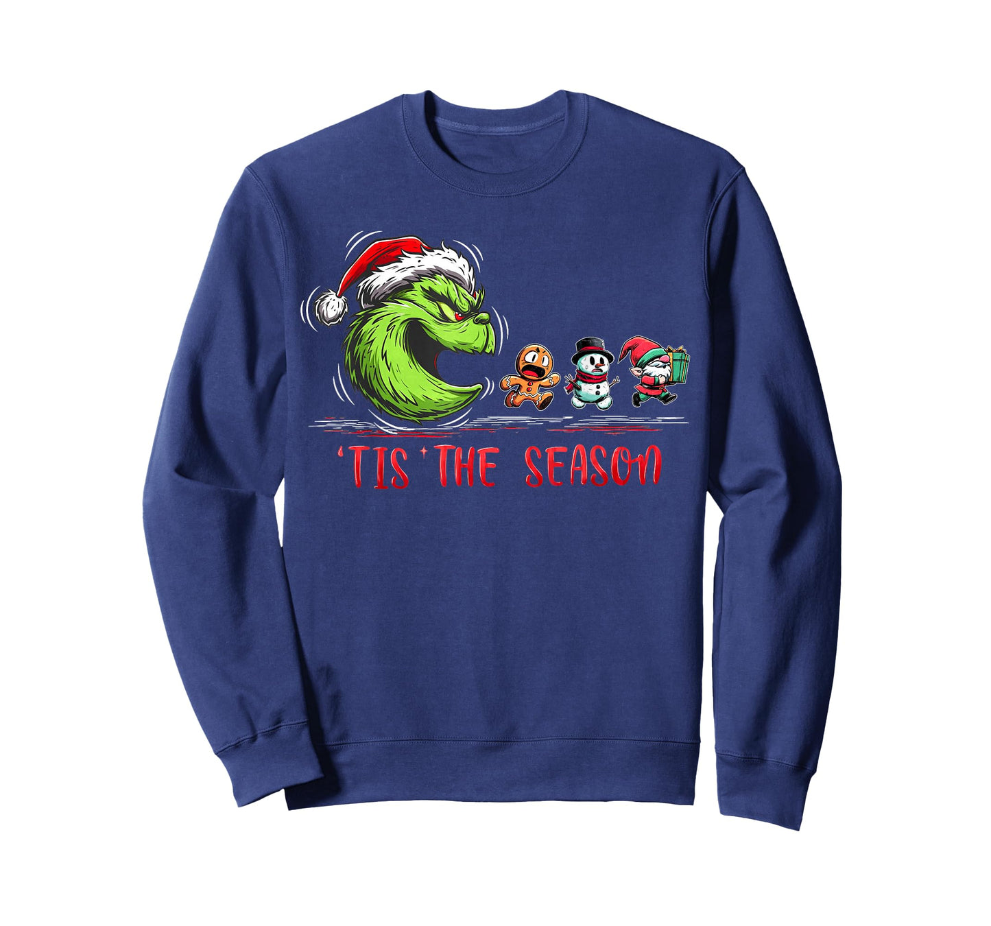 Tis The Season Christmas Green Ghost Eat Cookie Gingerbread T-Shirt