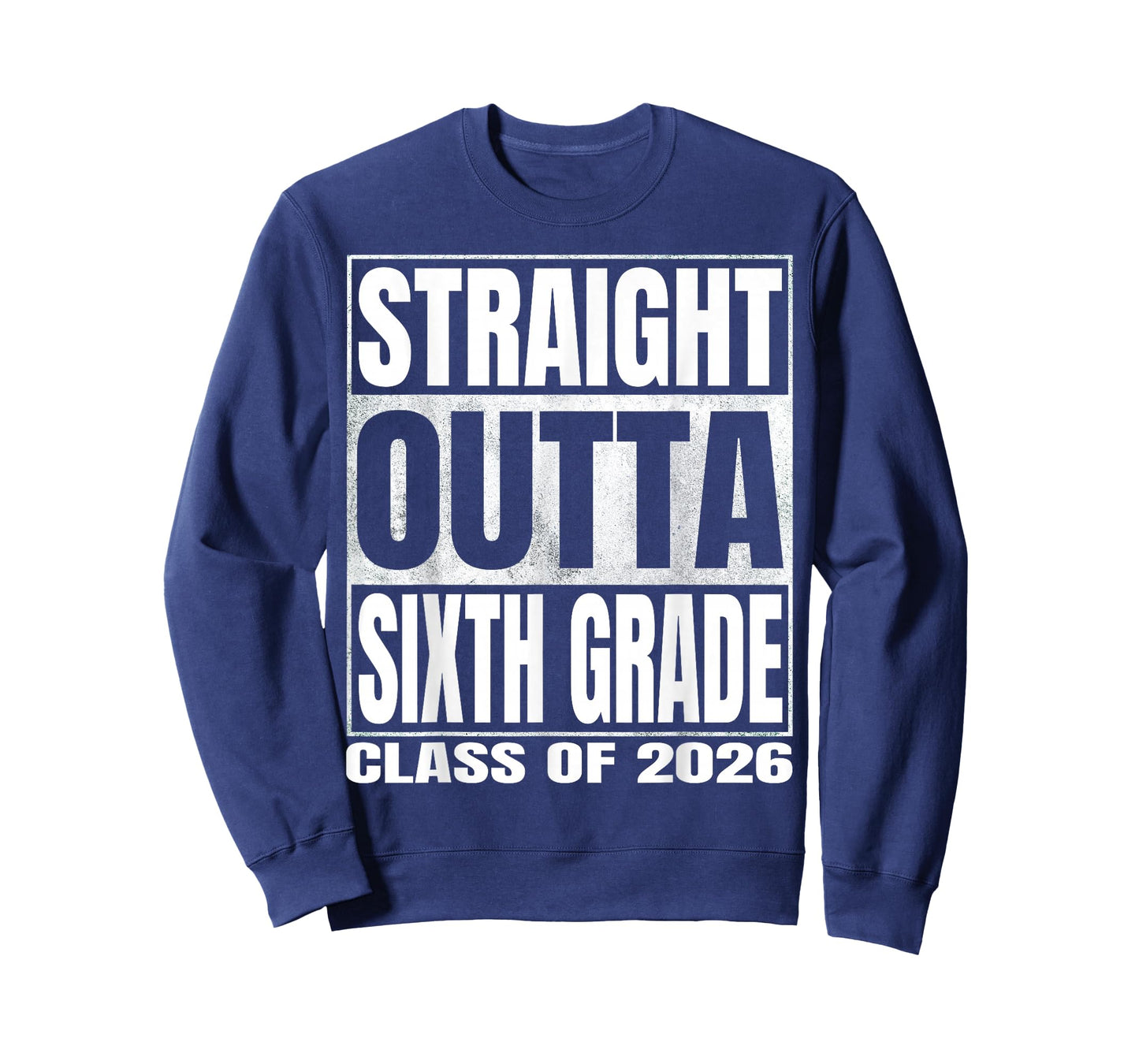 Straight Outta Sixth Grade Funny Graduate of 2026 6th Grade T-Shirt
