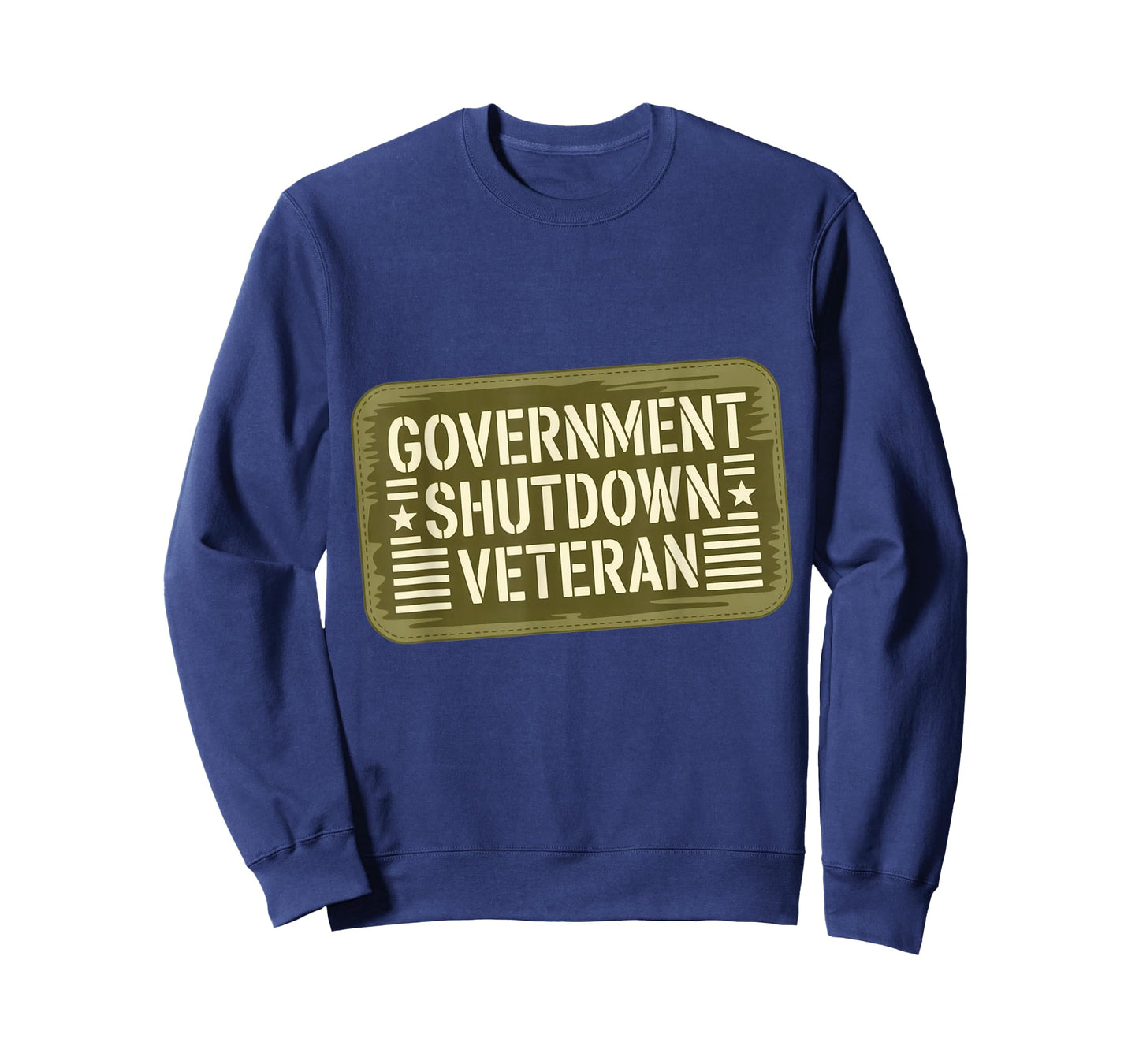Government Shutdown Veteran Patch 2025 Survivor Employee T-Shirt
